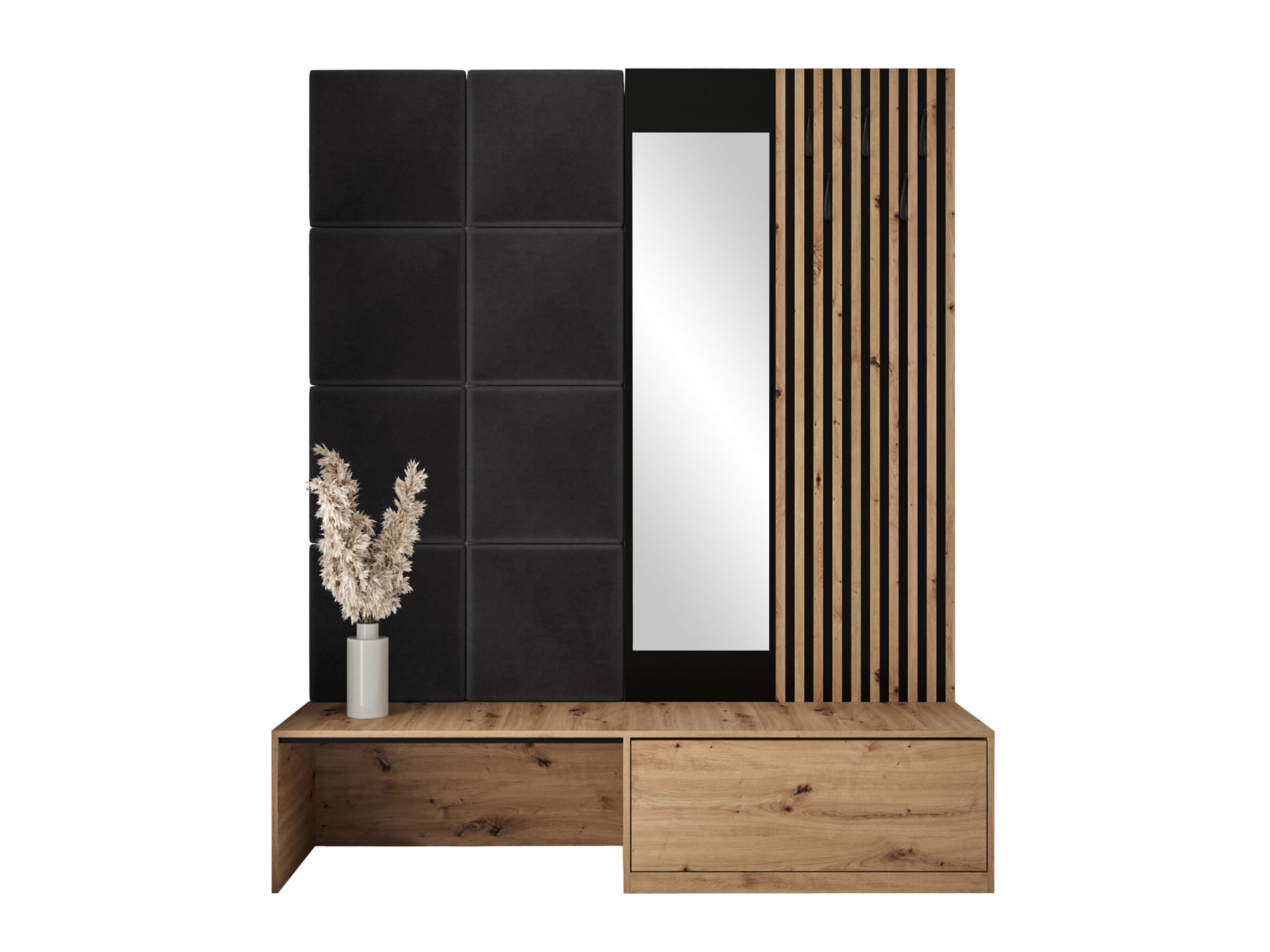 Conjunto para corredor Fabor (Carvalho Artisan + Polo 897)
