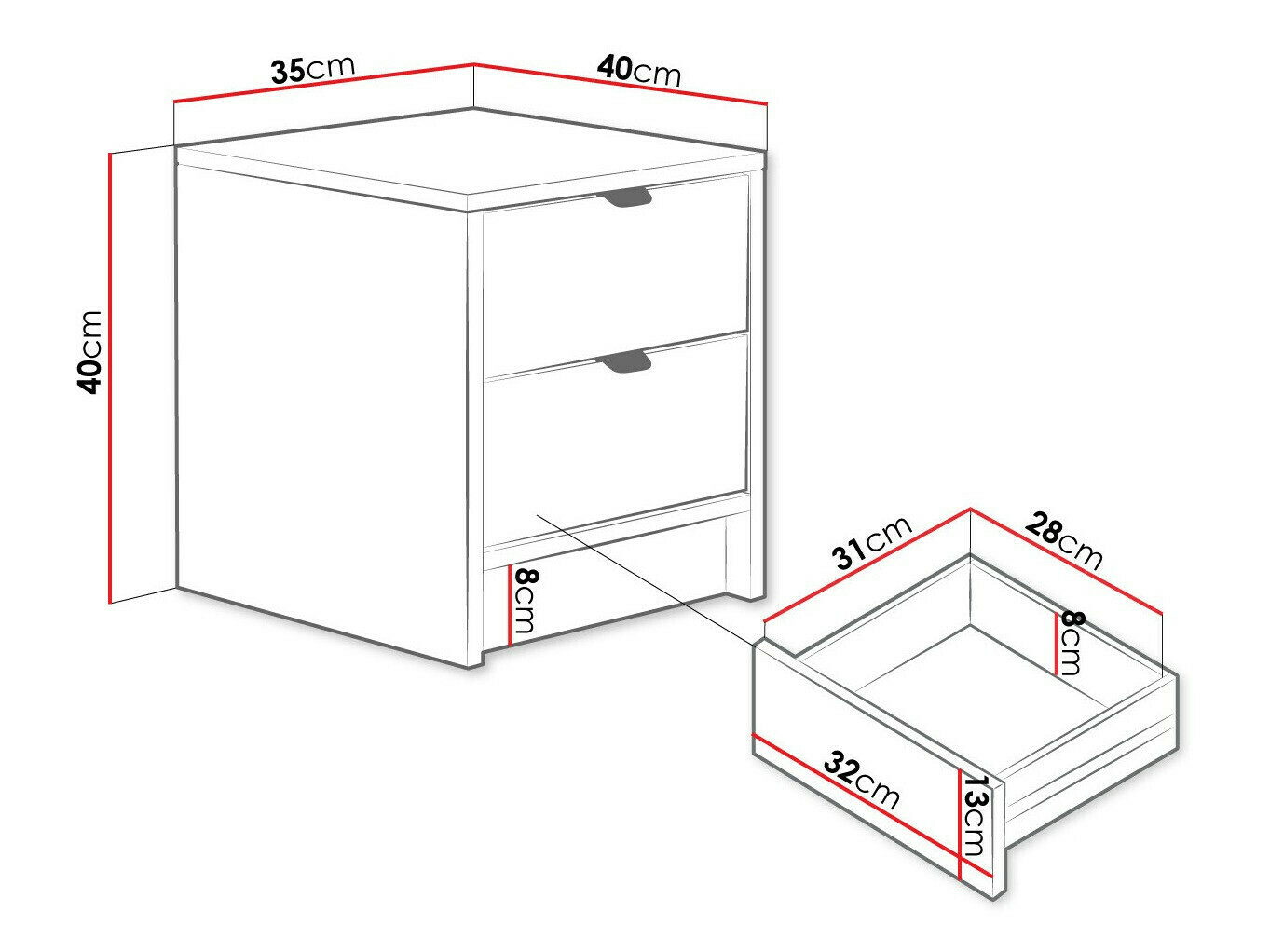 Mesa de cabeceira SP7217