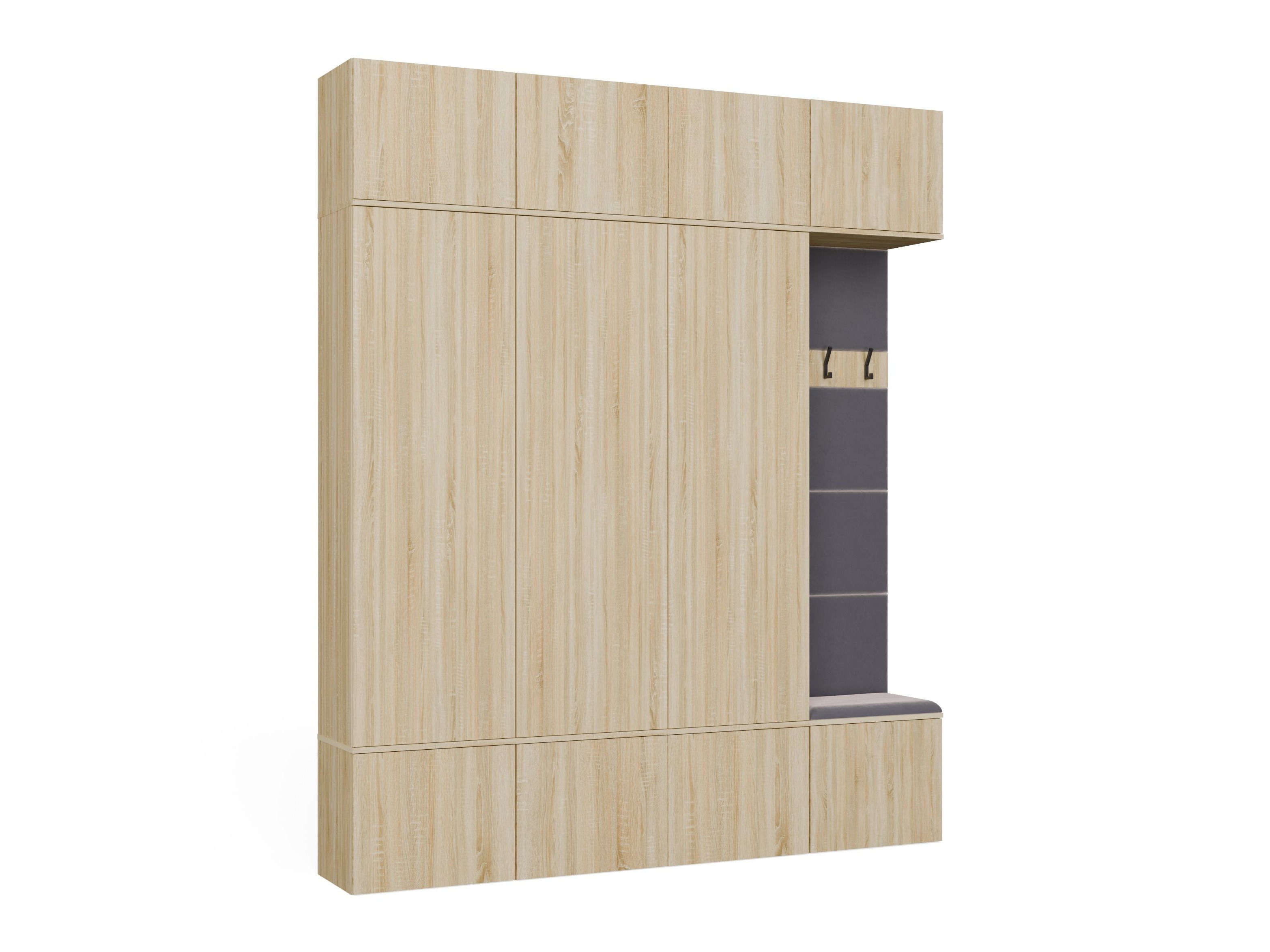 Conjunto para corredor Domtori 115 (Carvalho sonoma)