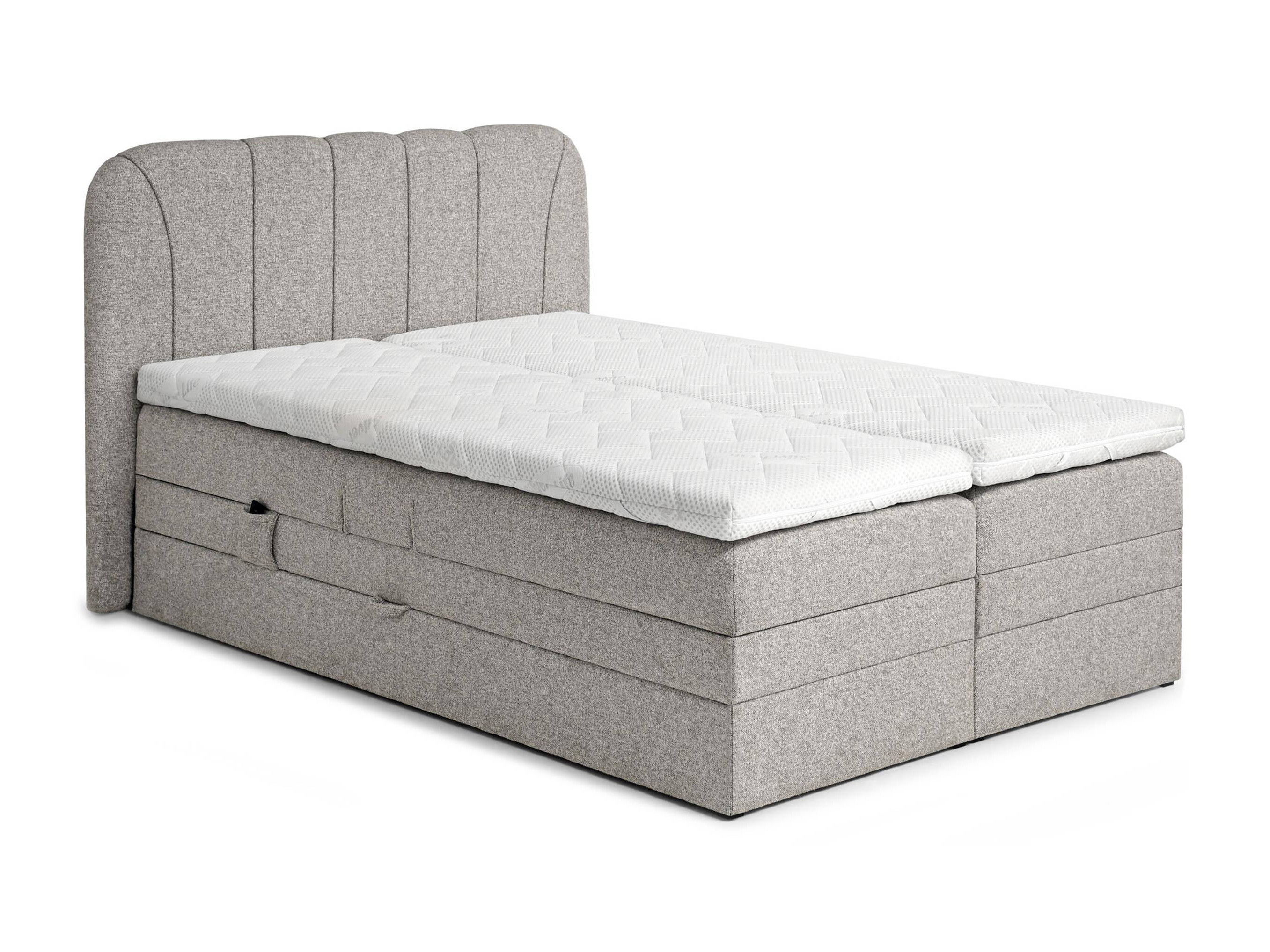 Cama continental Norman 127 (Castanho acinzentado)