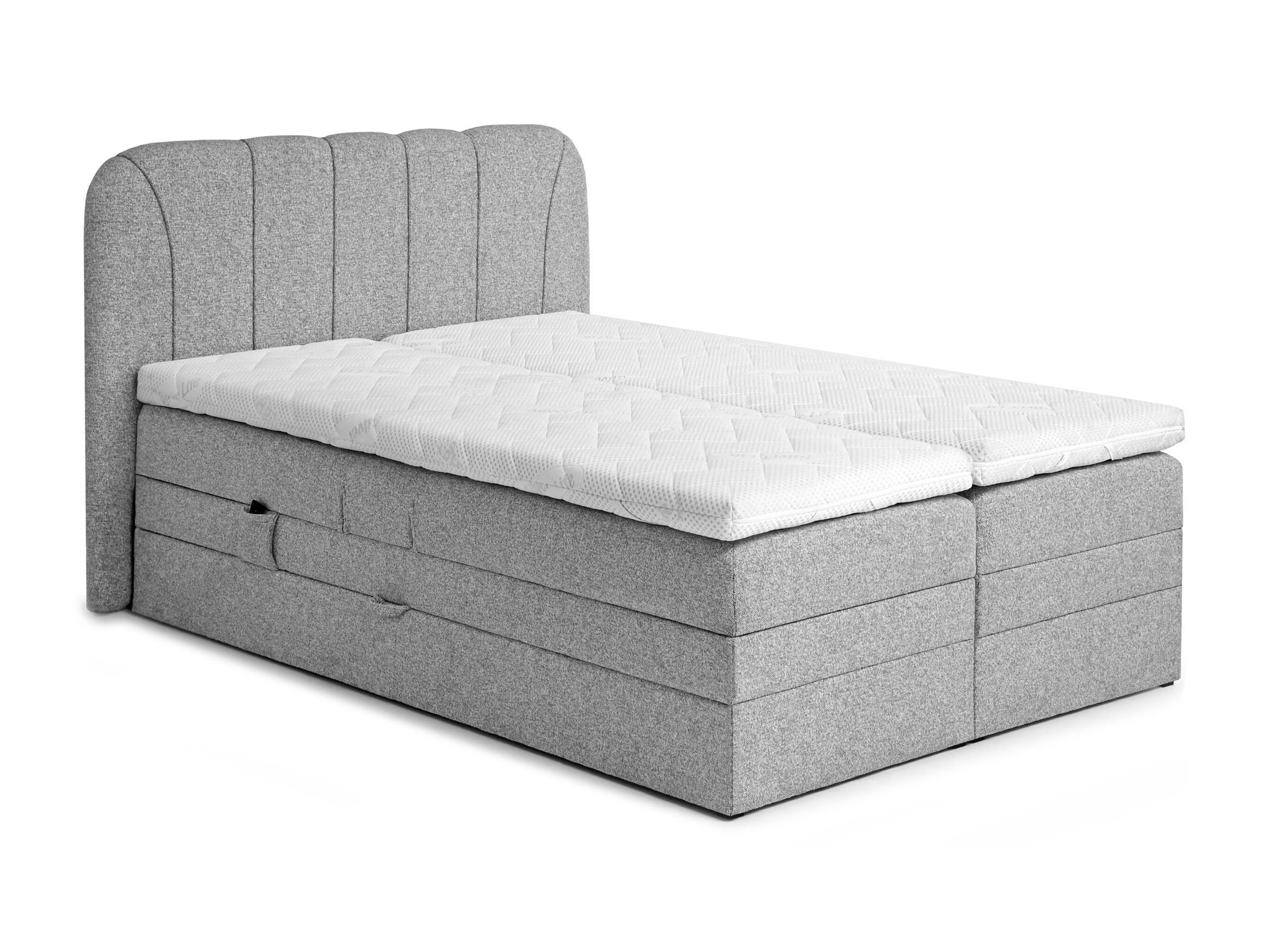 Cama continental Norman 127 (Cinzento)