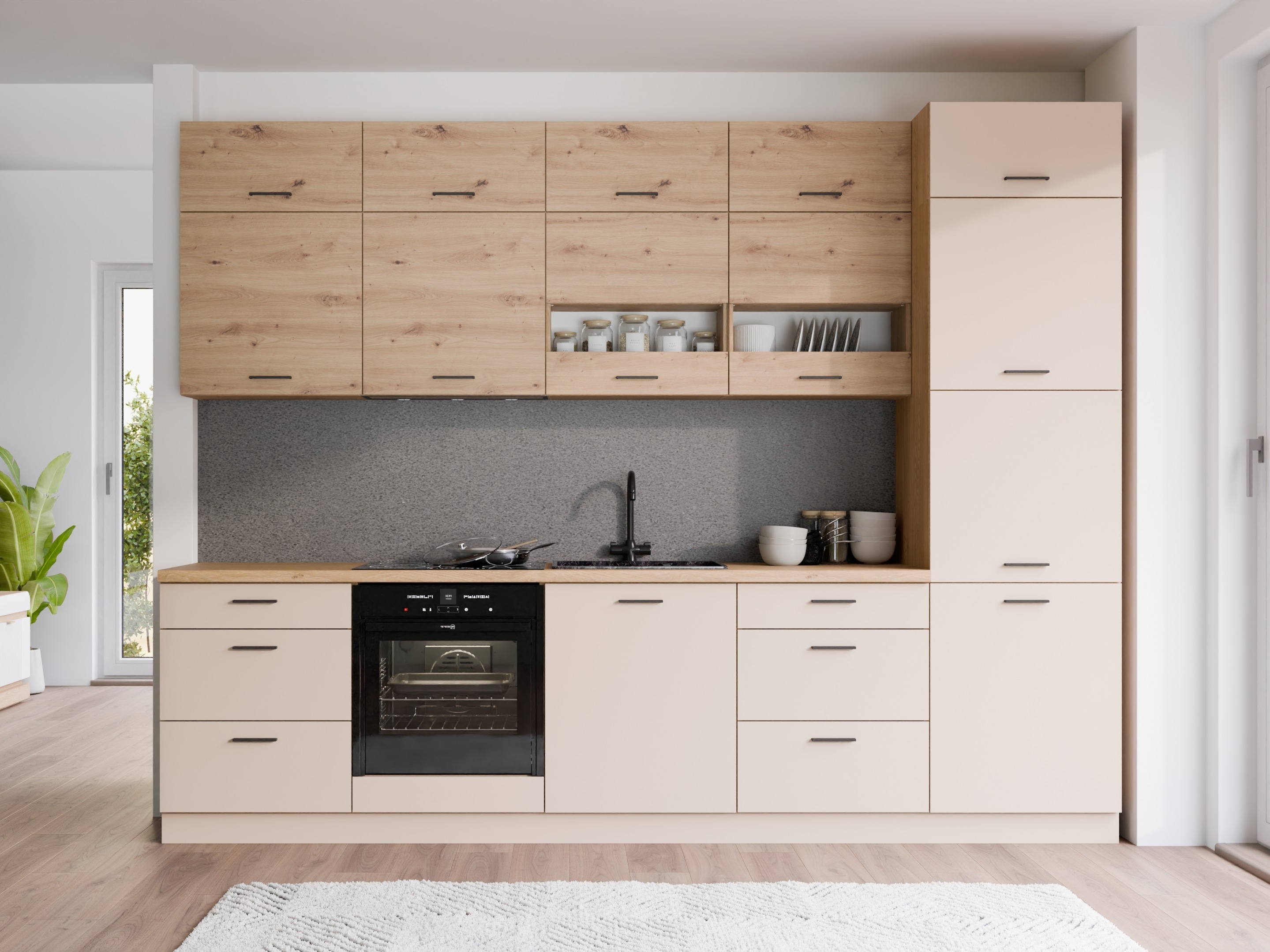 Conjunto de cozinha modular Ati Cahsmere Artisan 100