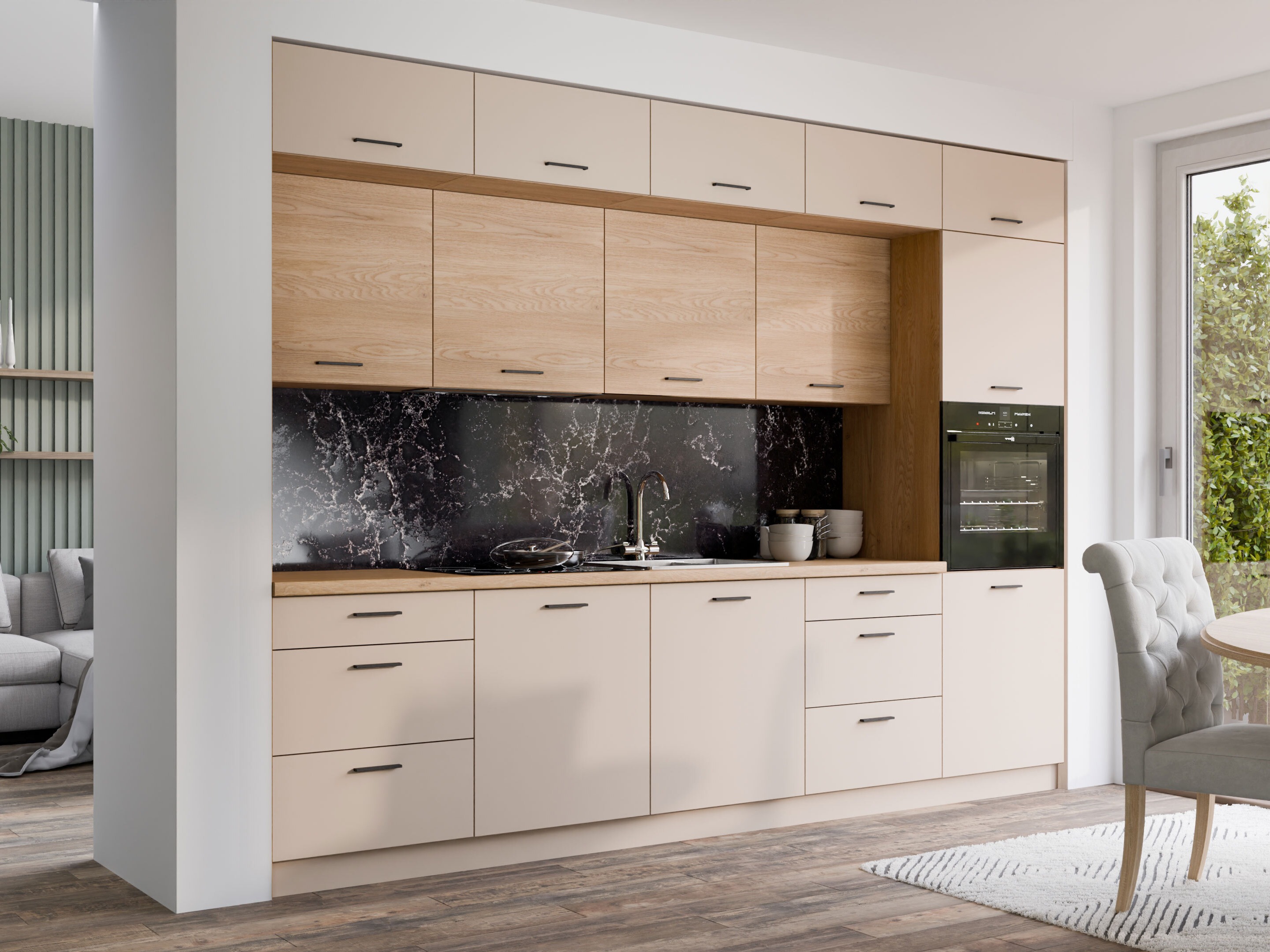 Conjunto de cozinha modular Ati Cashmere Torro 100