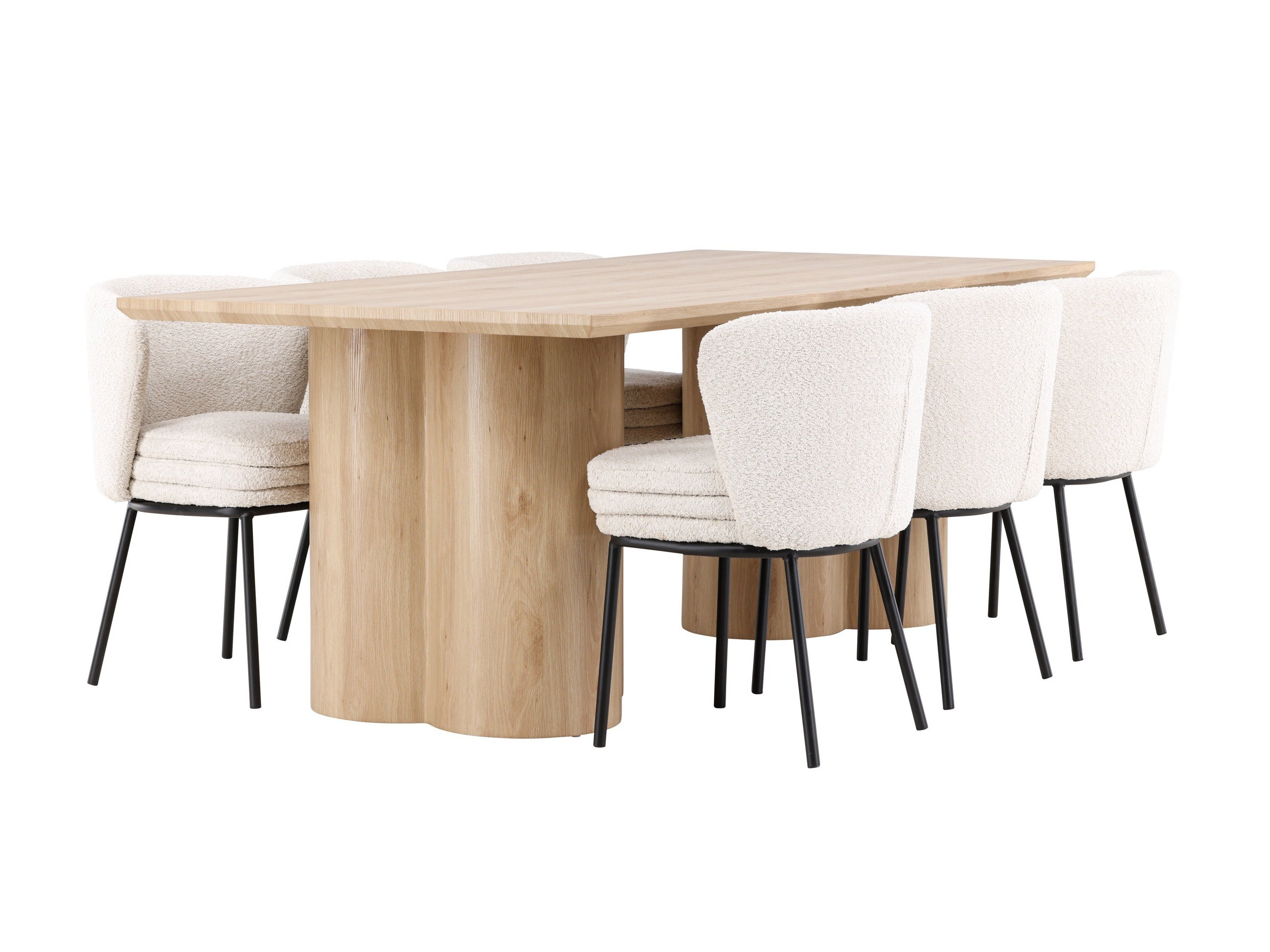 Conjunto para refeições Dallas 5176 (Madeira clara)