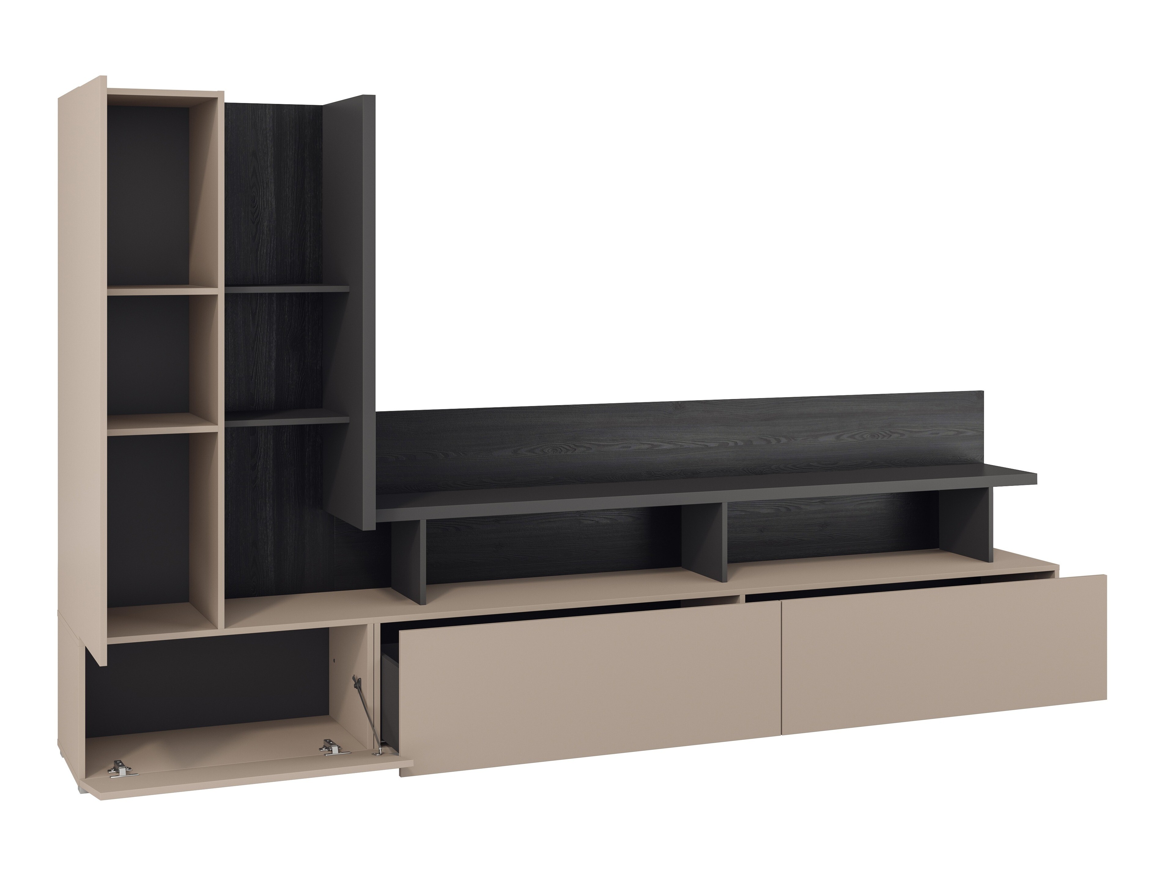 Conjunto para sala de estar Virvele 101 (Congo + Antracite)