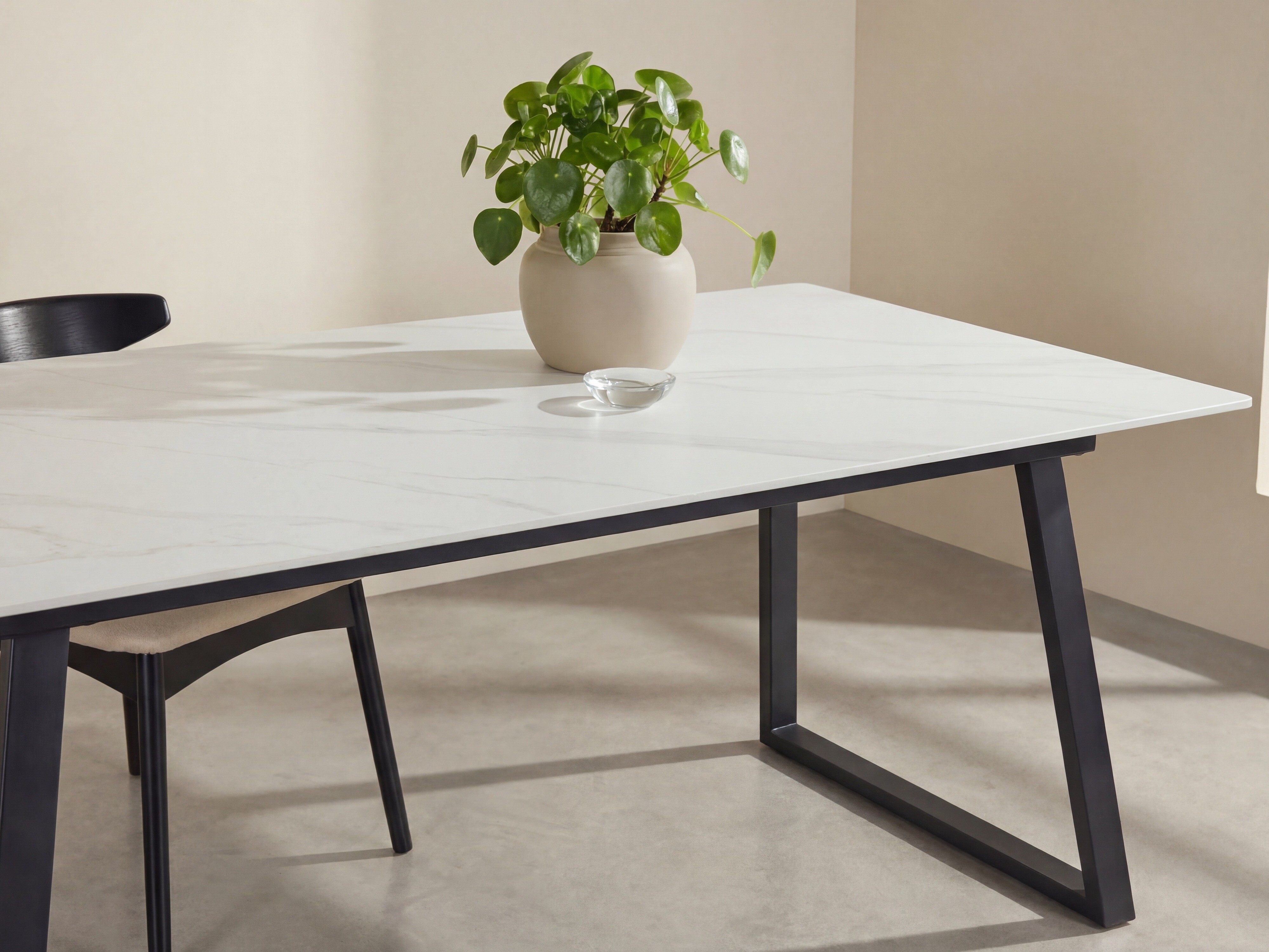 Mesa Dallas 5355 (Marmore branco + Preto)