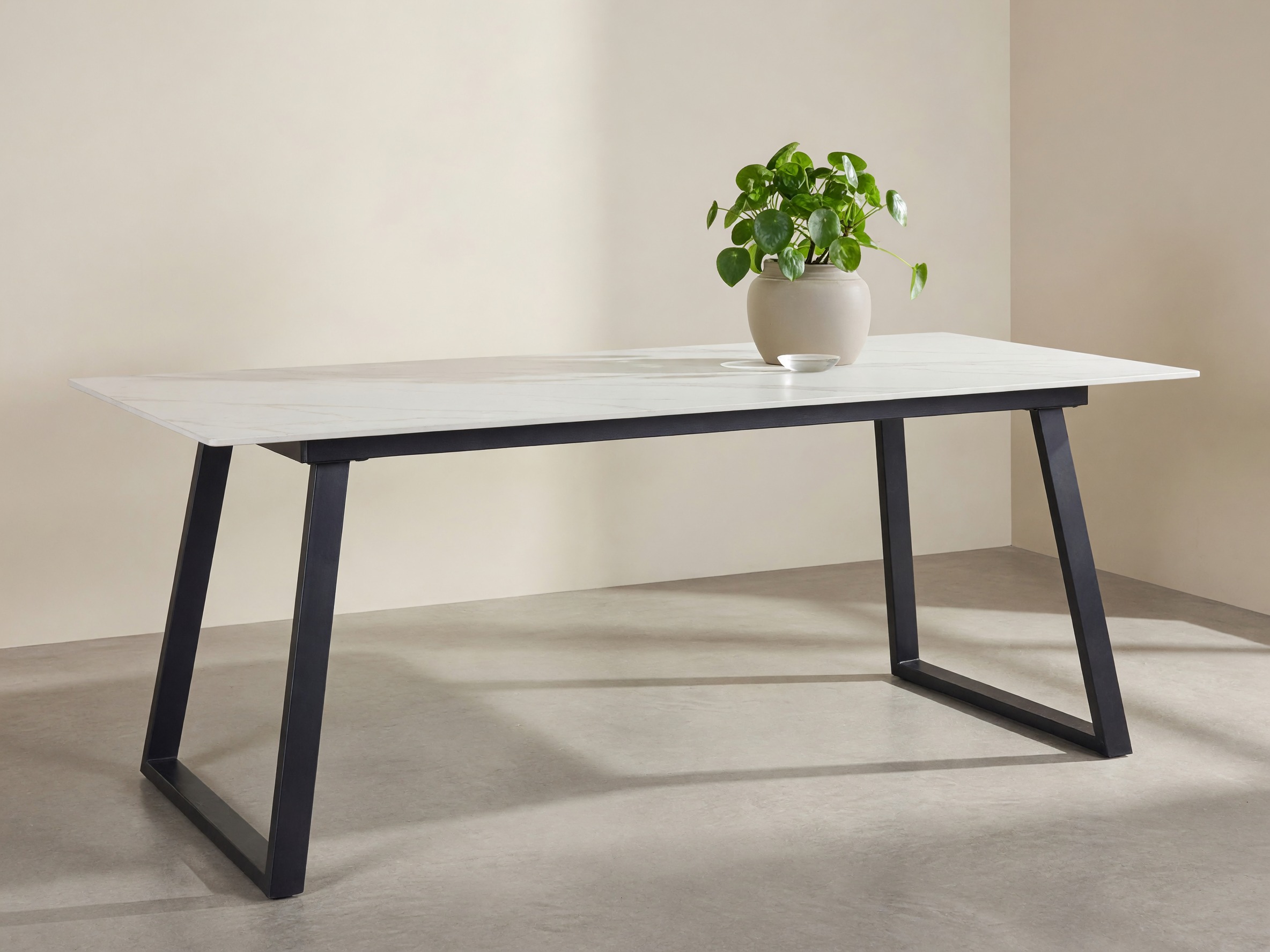 Mesa Dallas 5355 (Marmore branco + Preto)