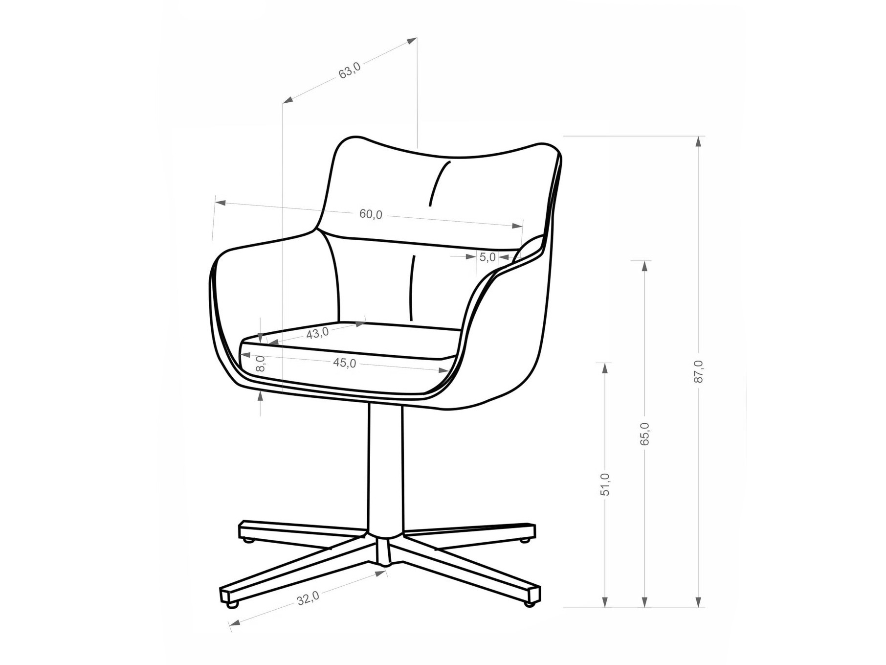 Cadeira Houston 2204