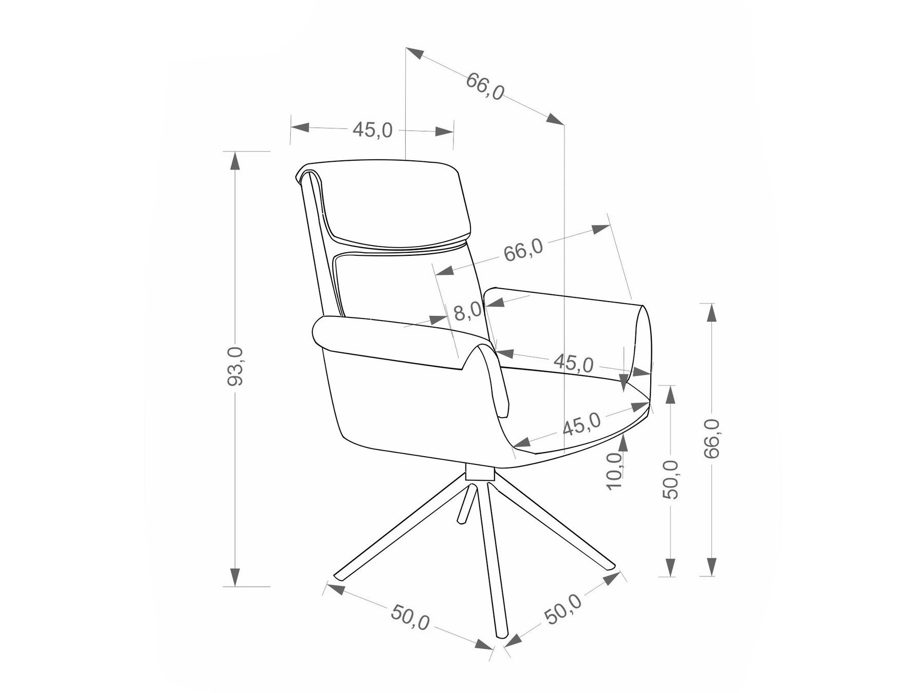 Cadeira Houston 2205 (Baltimore 05 + Preto)