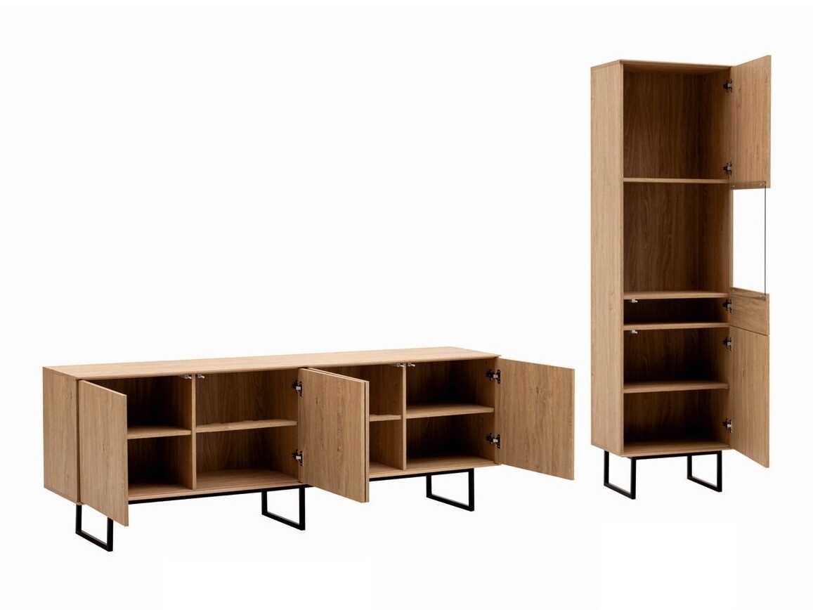 Conjunto para sala de estar Bentesa 120 (Carvalho)