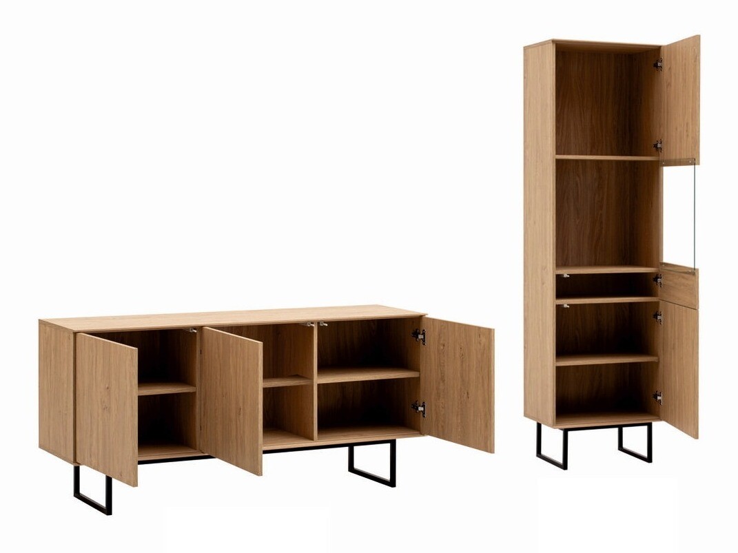 Conjunto para sala de estar Bentesa 125 (Carvalho)