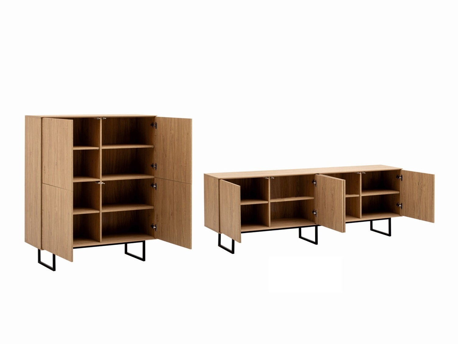 Conjunto para sala de estar Bentesa 126 (Carvalho)