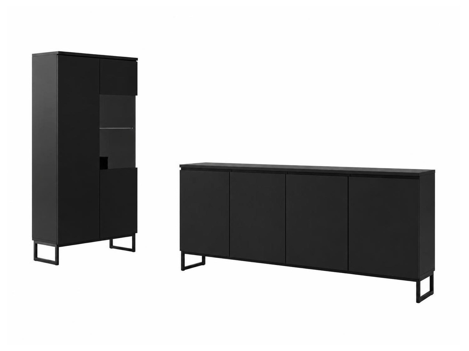 Conjunto para sala de estar Velsora 108 (Preto)