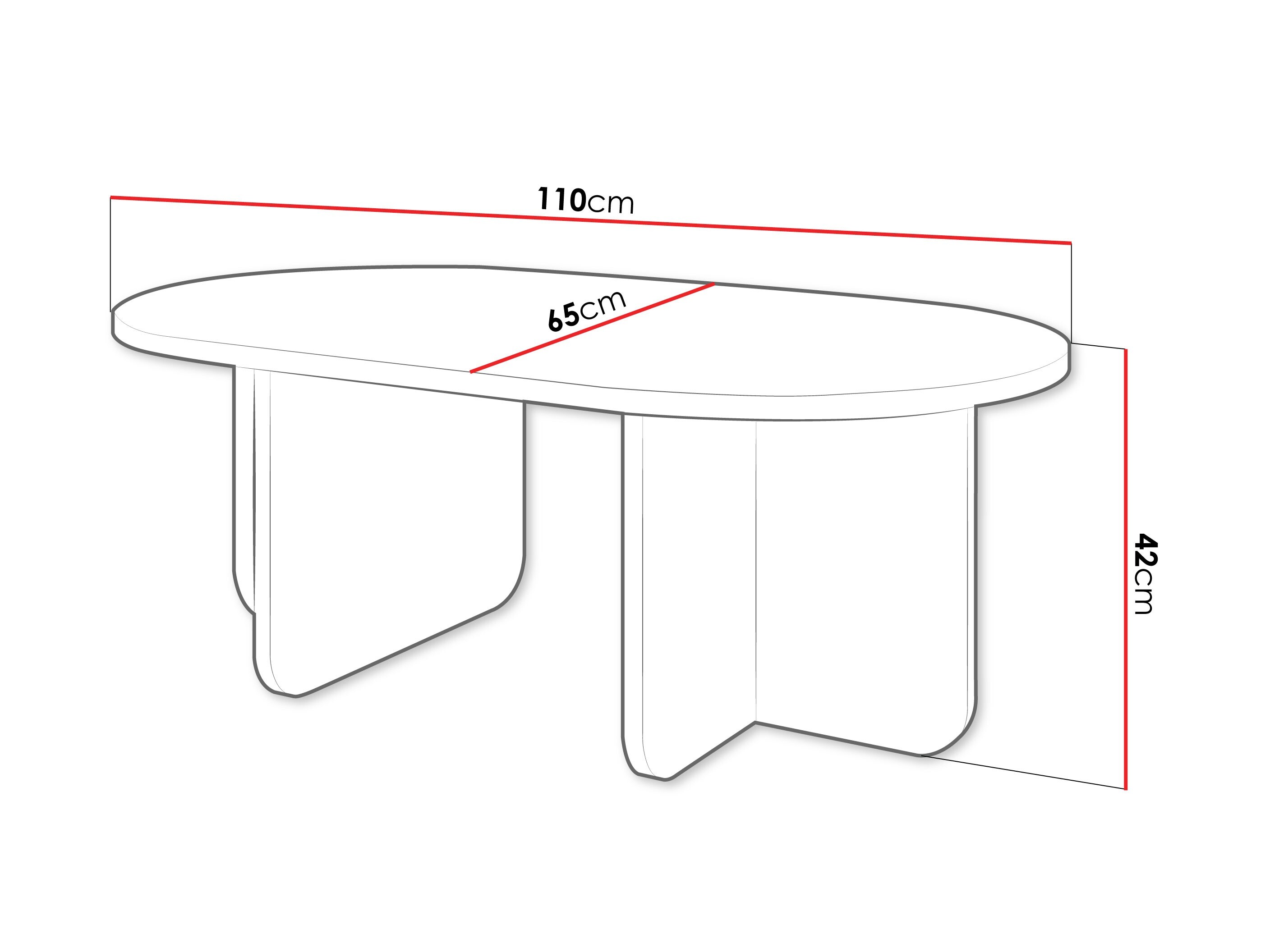 Mesa de centro Comfivo Humar (Bege)