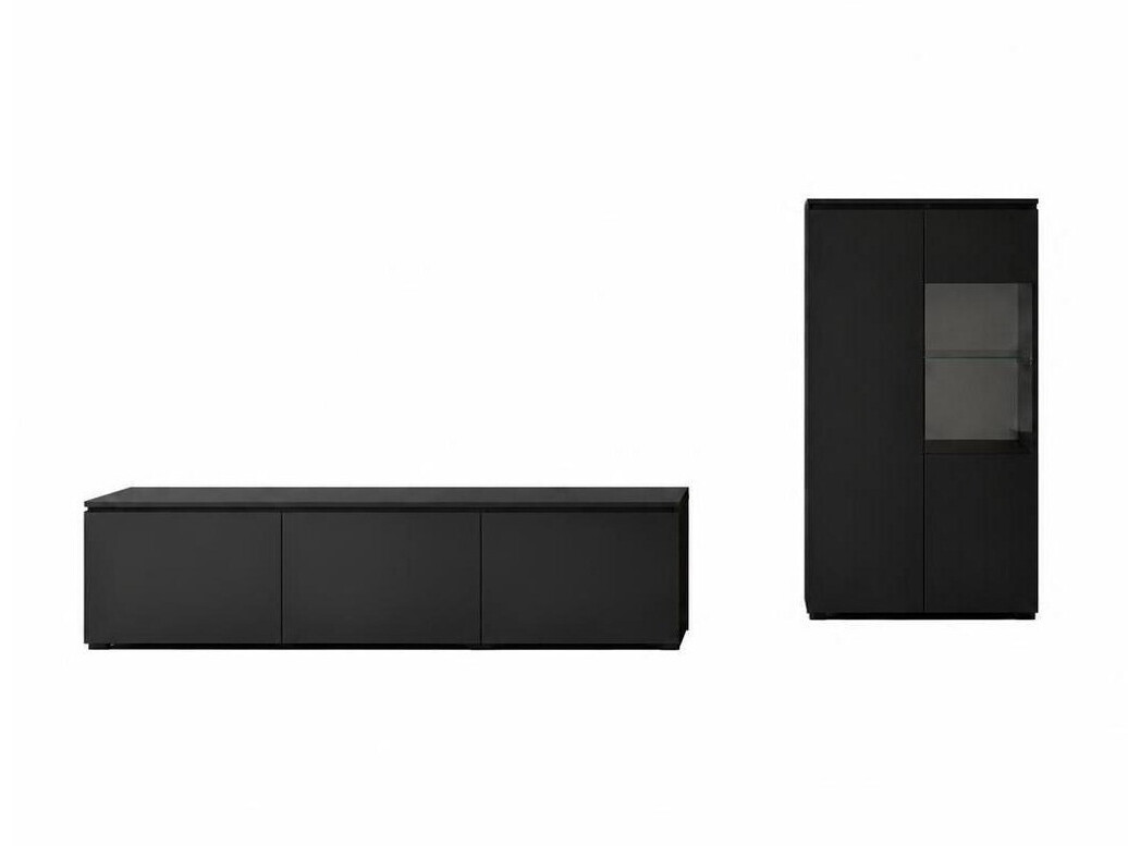 Conjunto para sala de estar Baletu 114 (Preto)