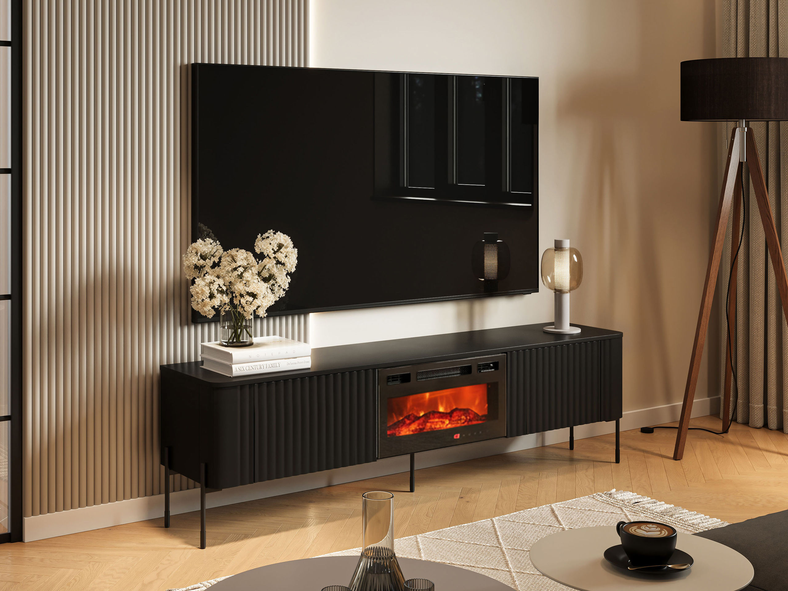 Móvel de TV Mavnue 105 (Preto)