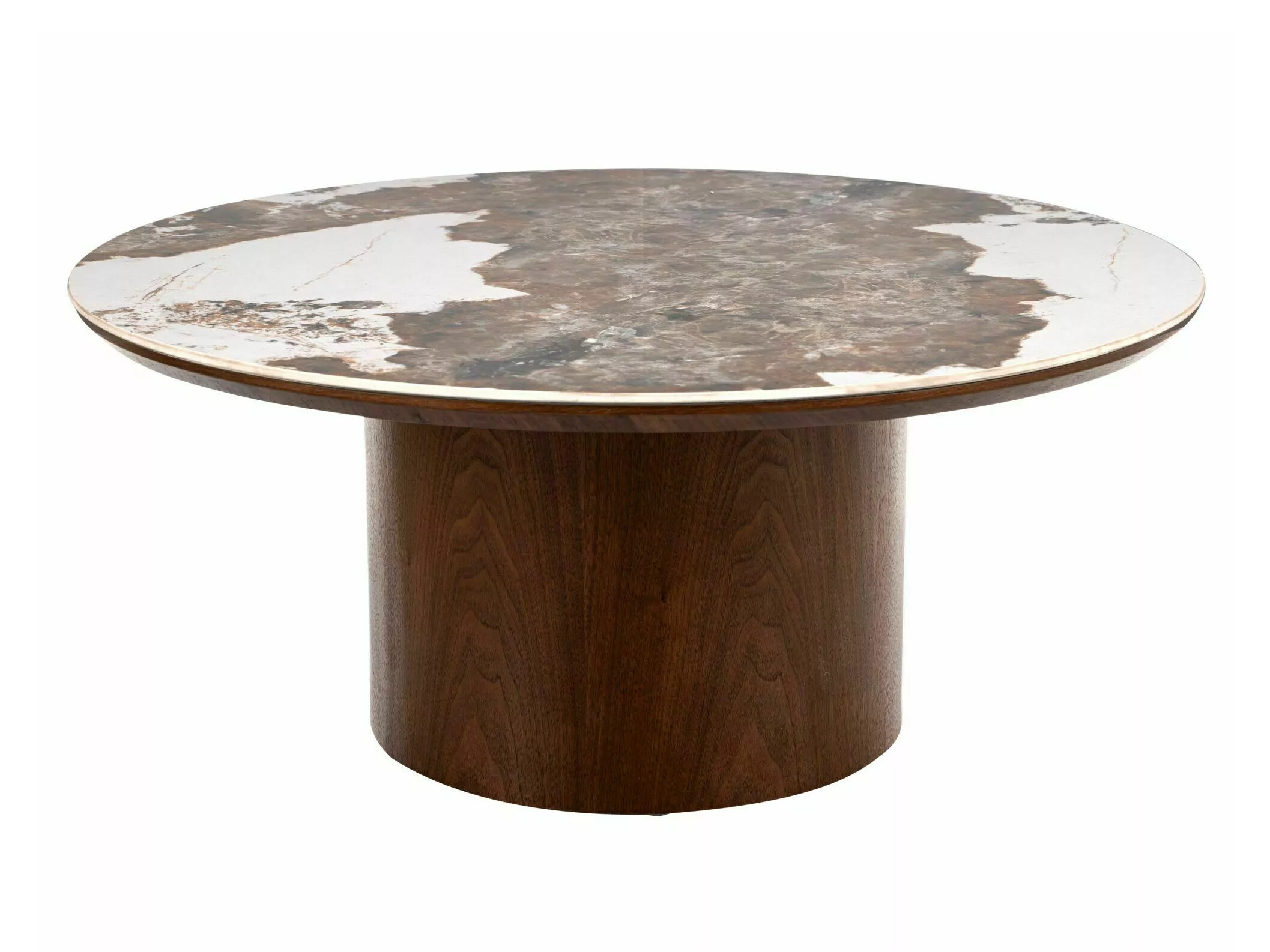 Mesa de centro Detroit 1059 (Pedra Padrão + Nogueira)