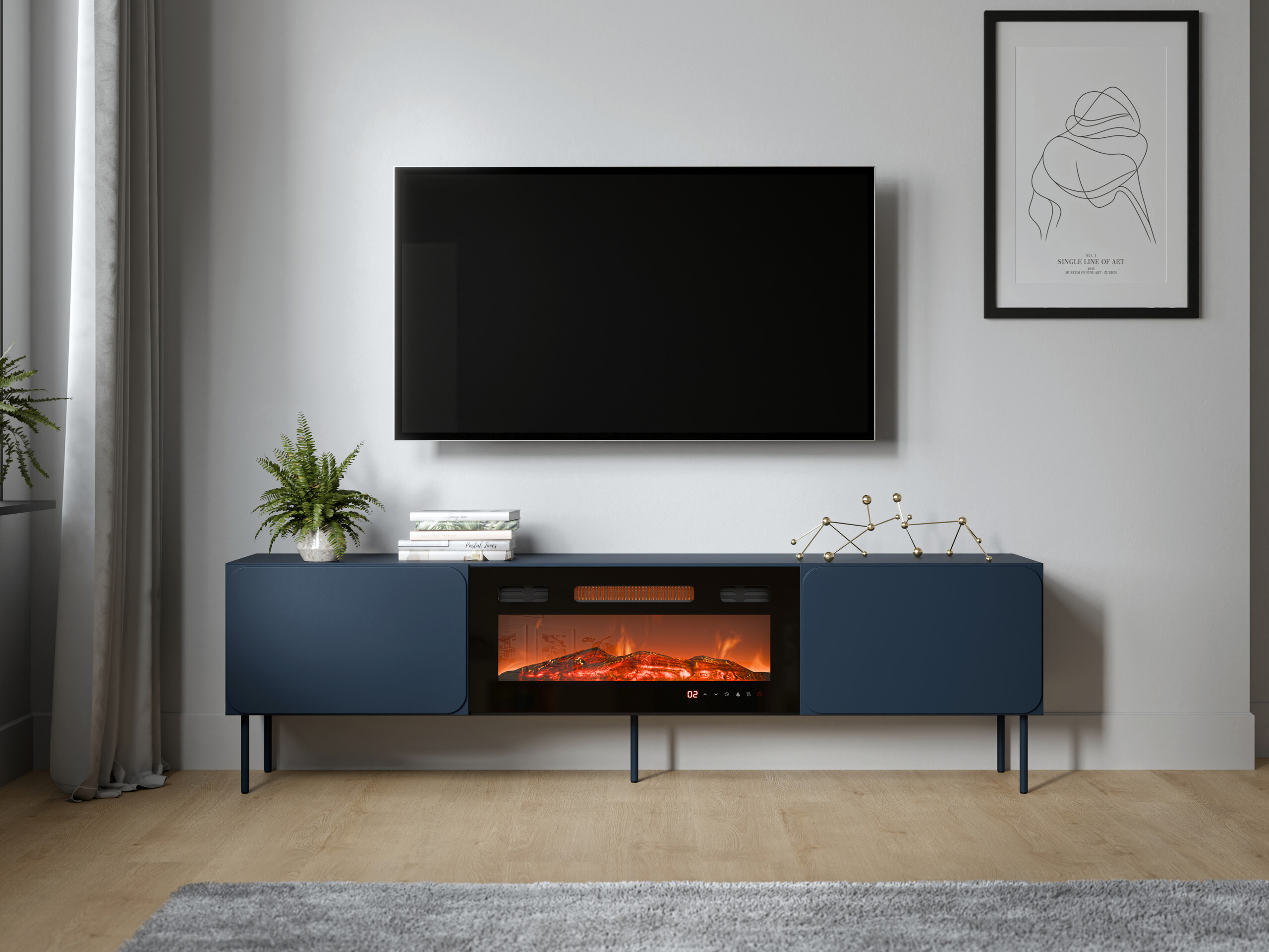 Móvel de TV Fentore 104 (Índigo)
