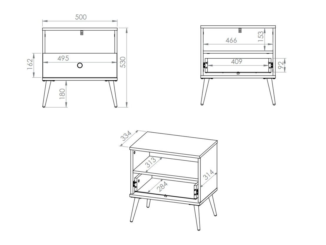 Mesa de cabeceira SP7263