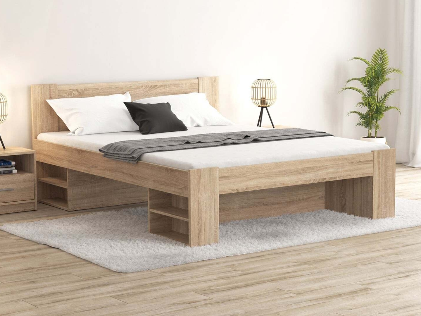 Cama Novsore 130 (Carvalho sonoma)