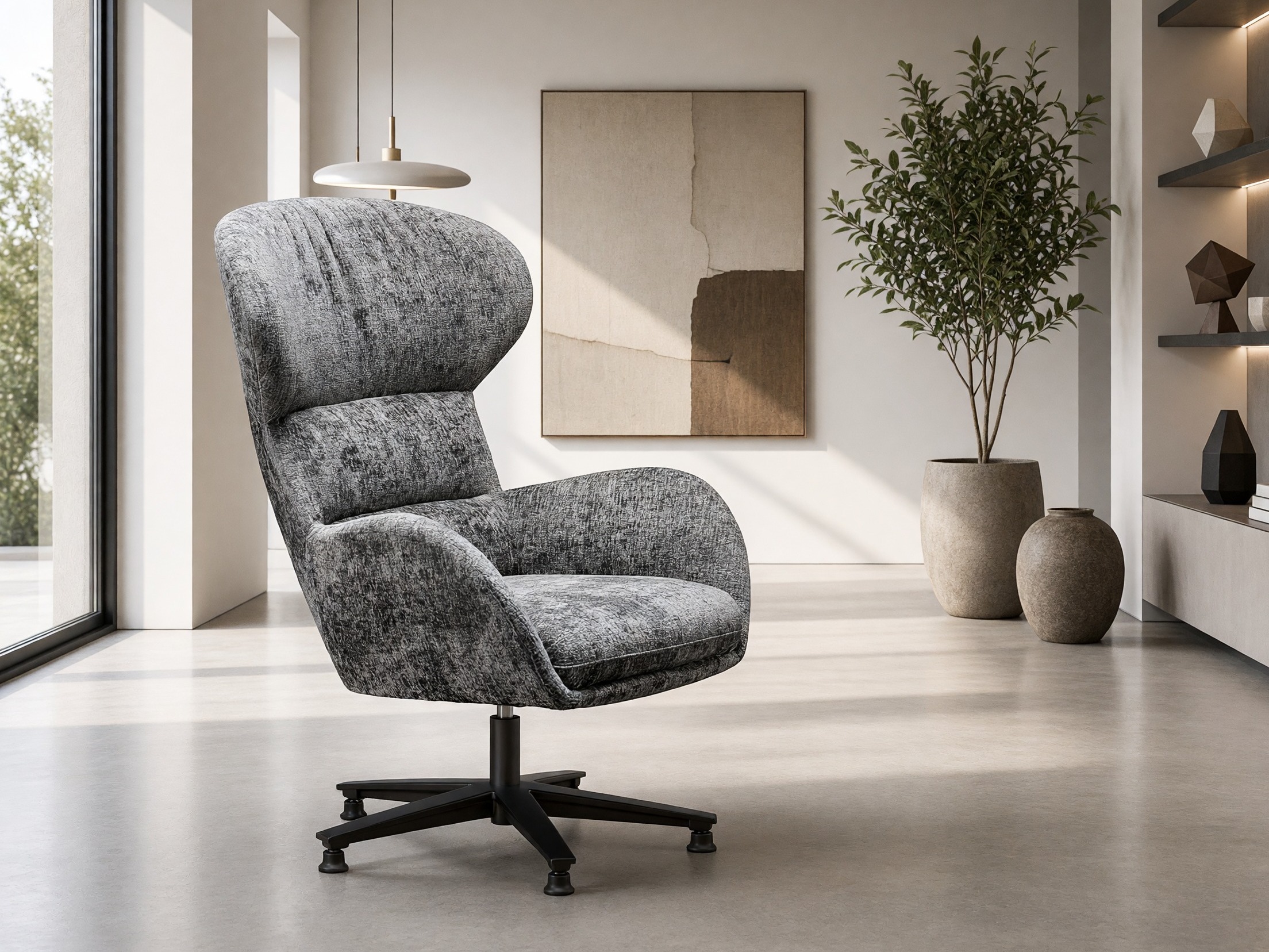 Poltrona Houston 1598 (Cinzento)