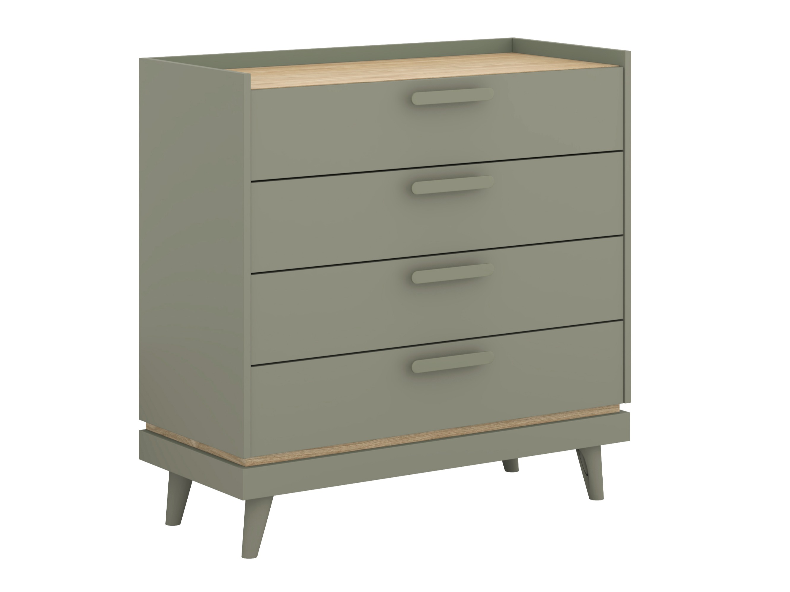 Cómoda Fertalu 104 (Verde + Carvalho)