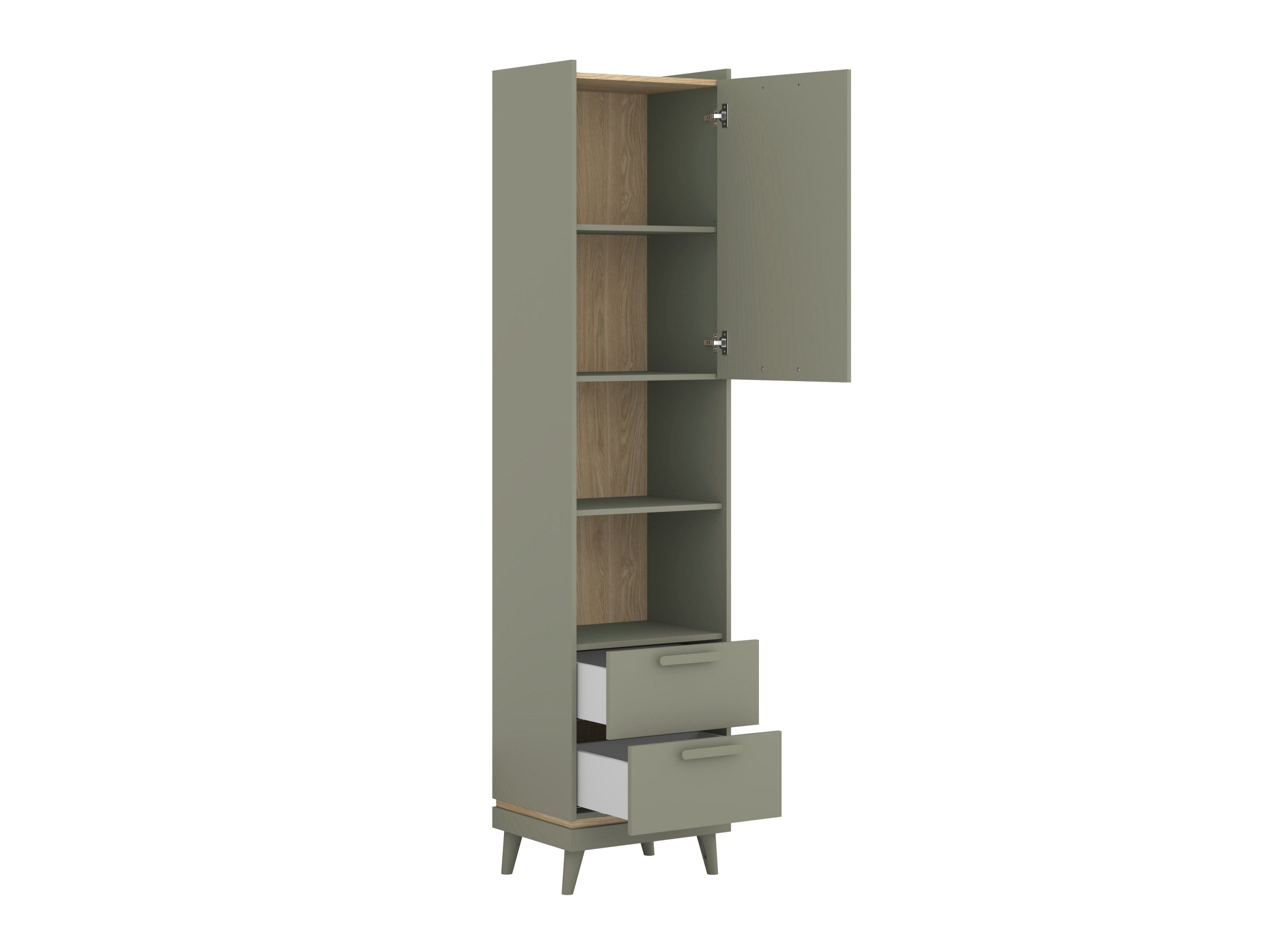 Estante Fertalu 106 (Verde + Carvalho)