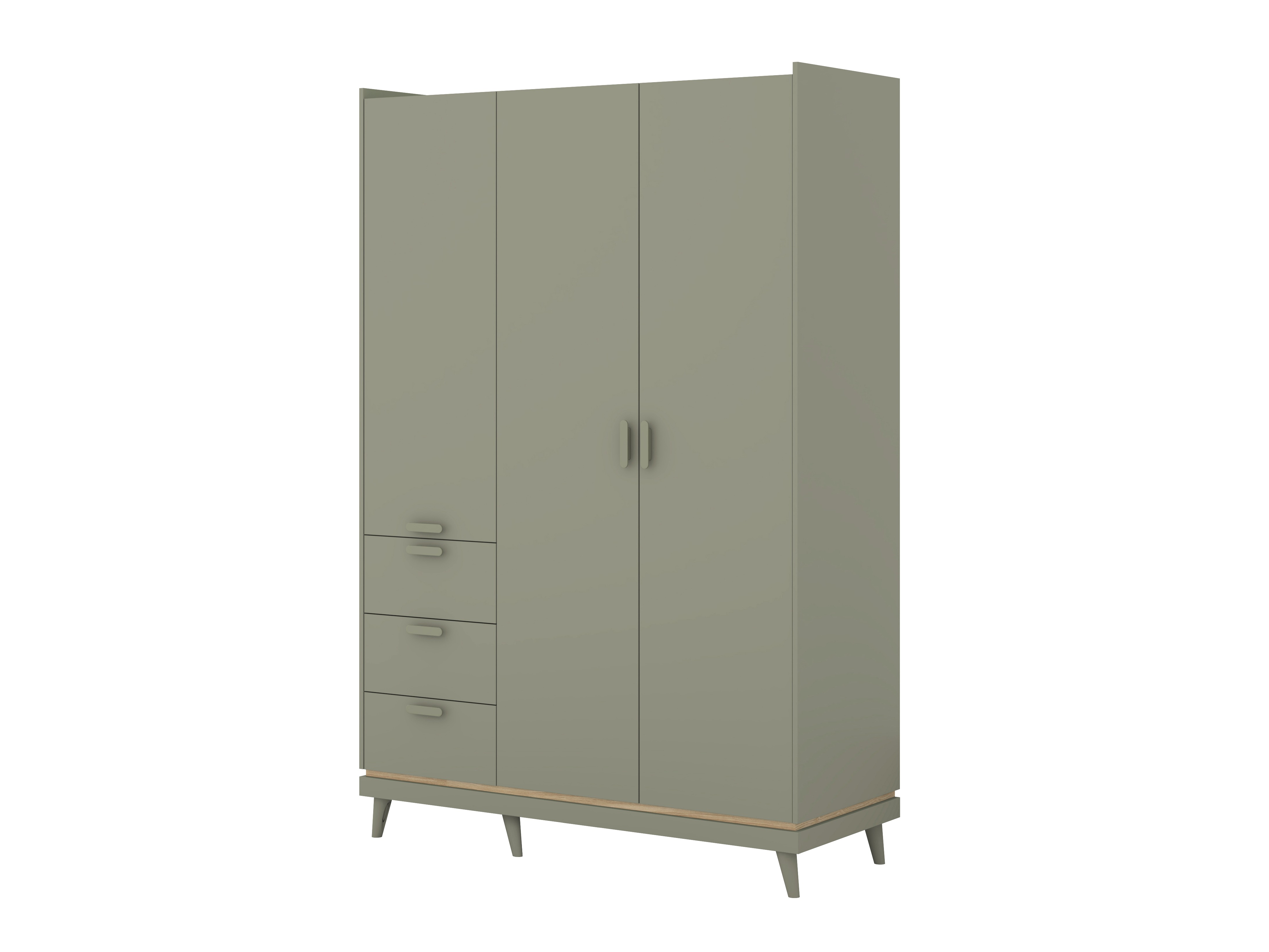 Roupeiro Fertalu 100 (Verde + Carvalho)
