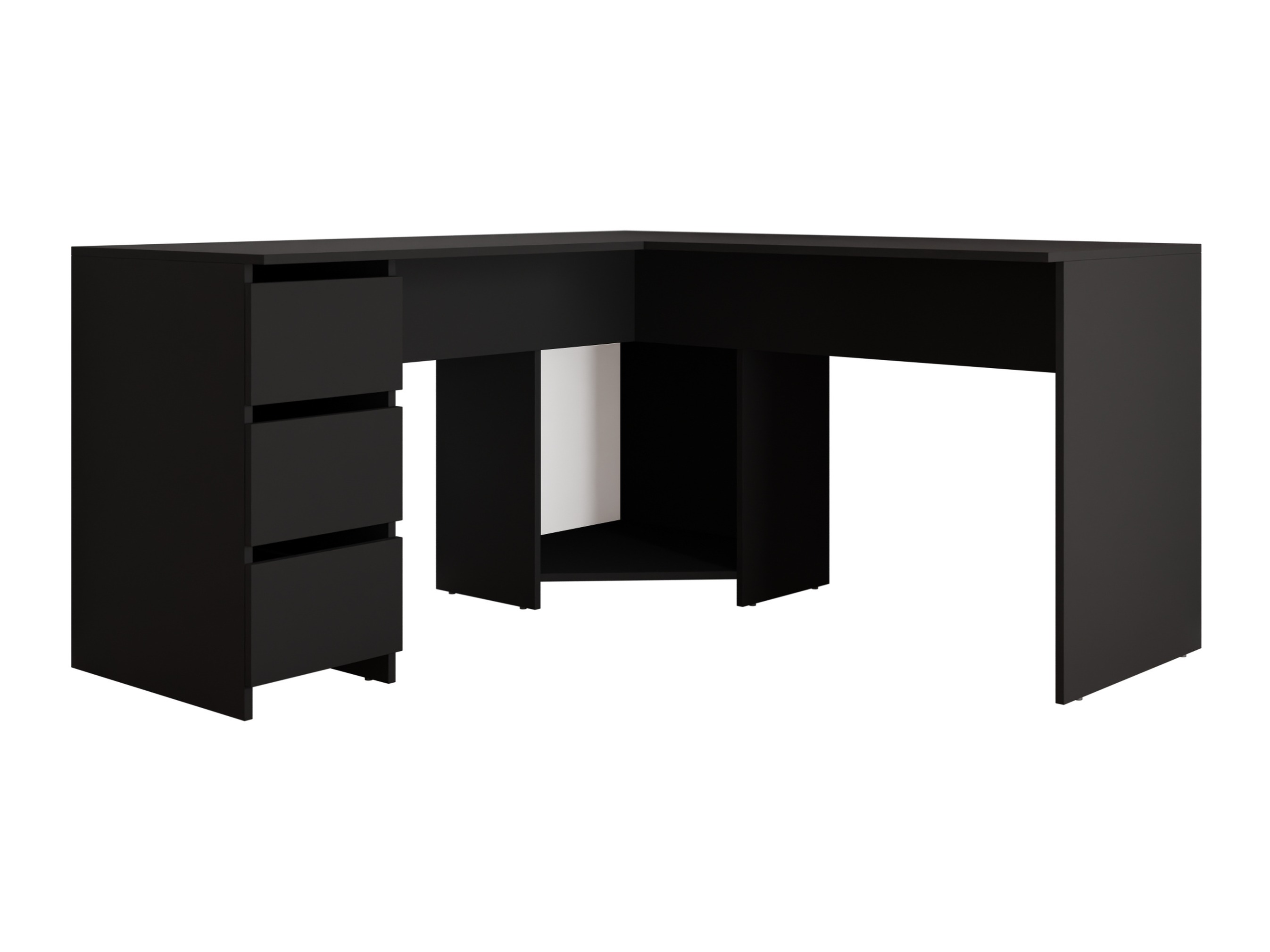 Mesa de escritório para cantos Comfivo Insuler (Preto)