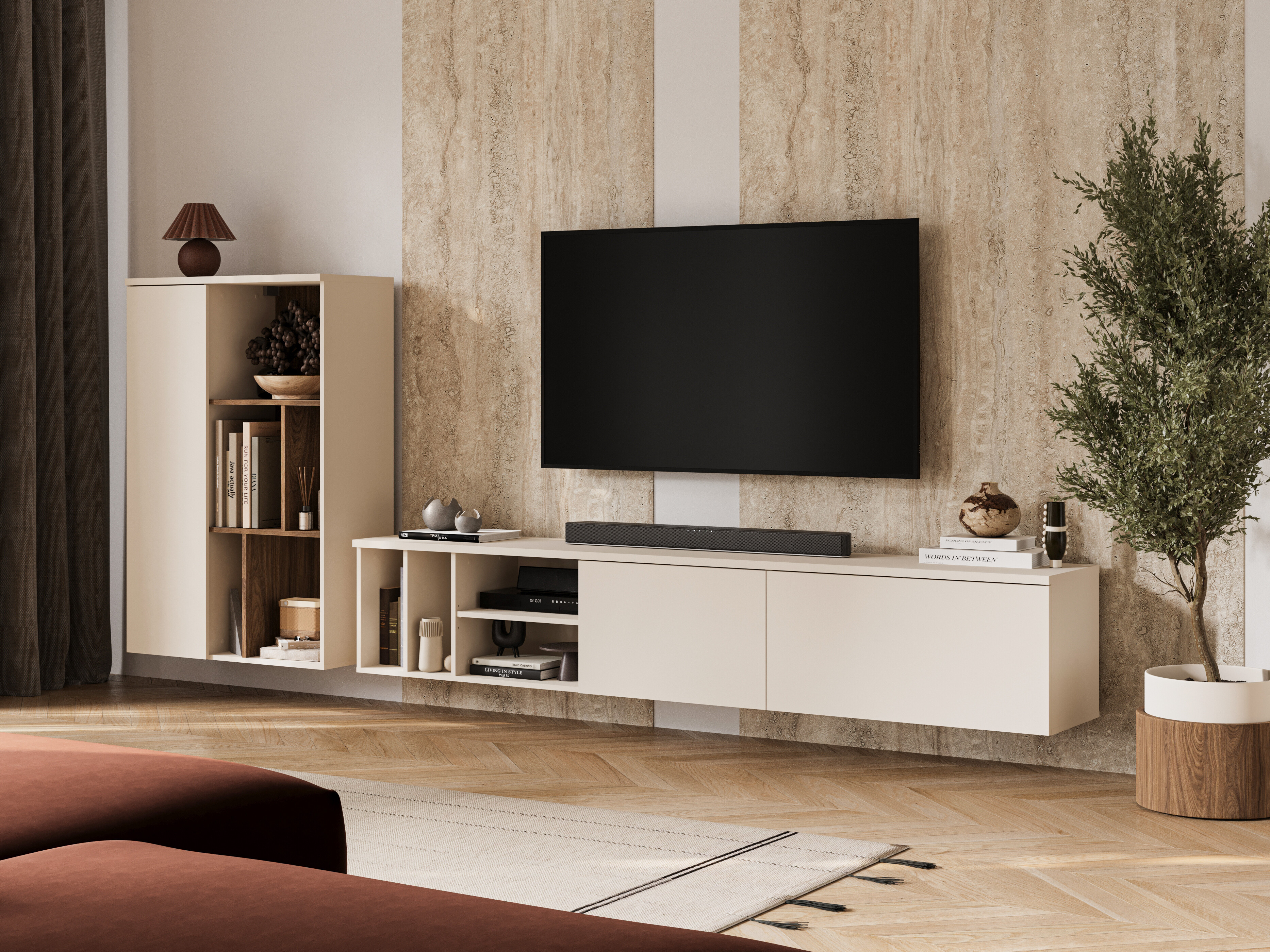 Conjunto para sala de estar Austin 399 (Caxemira)