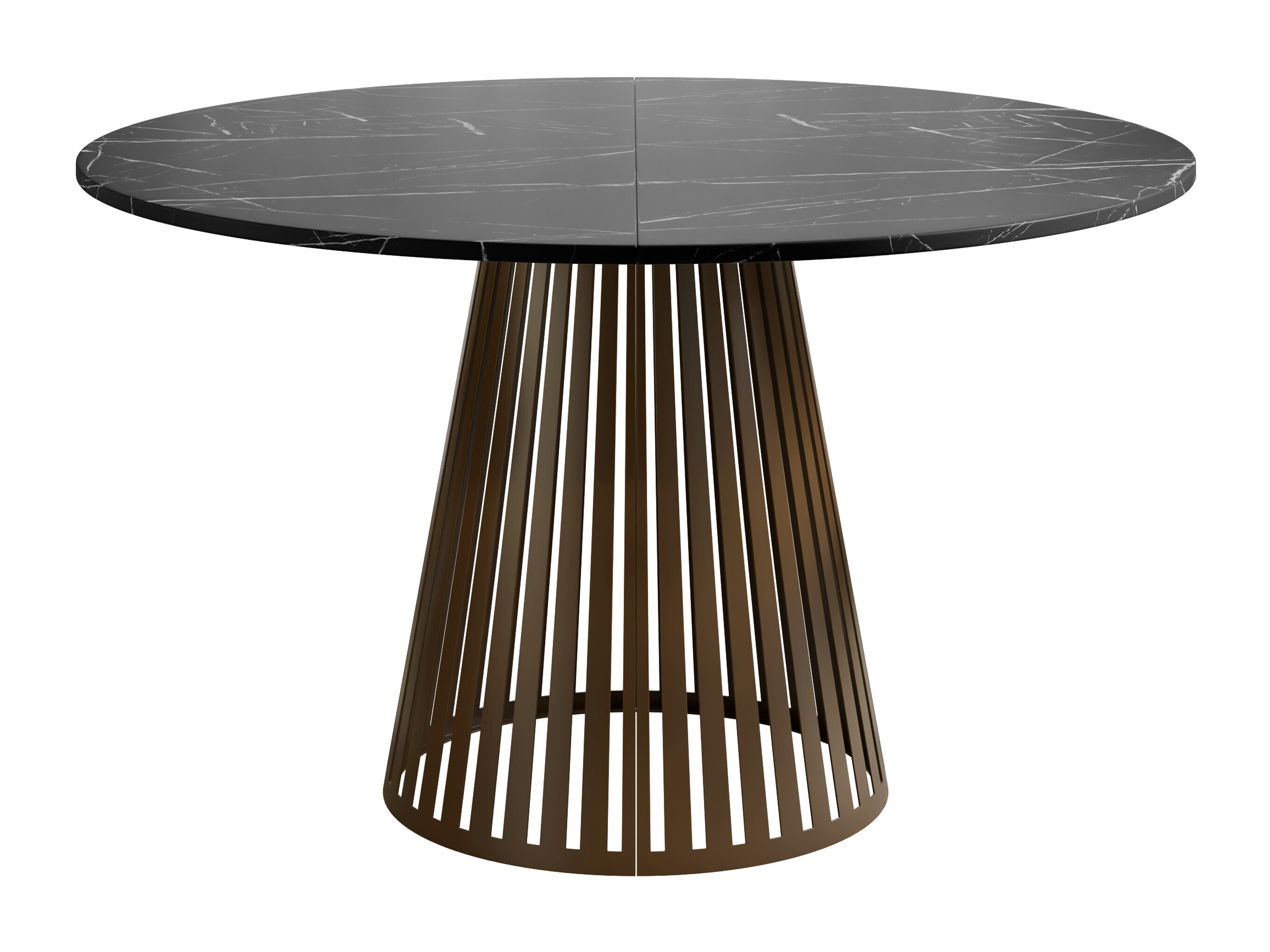 Mesa Prudentia (Preto Mármore + Castanho)