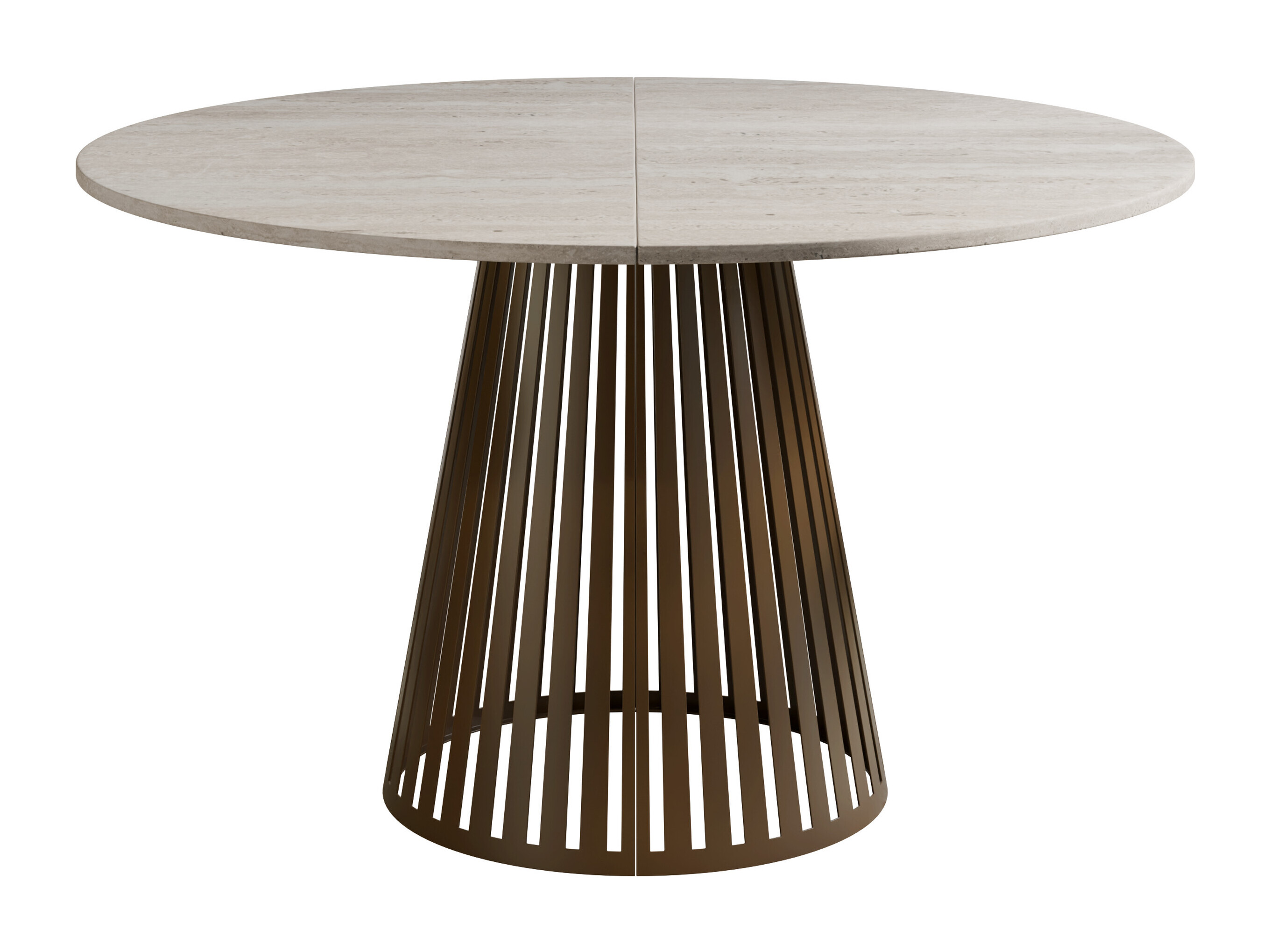 Mesa Prudentia (Travertino claro + Castanho)