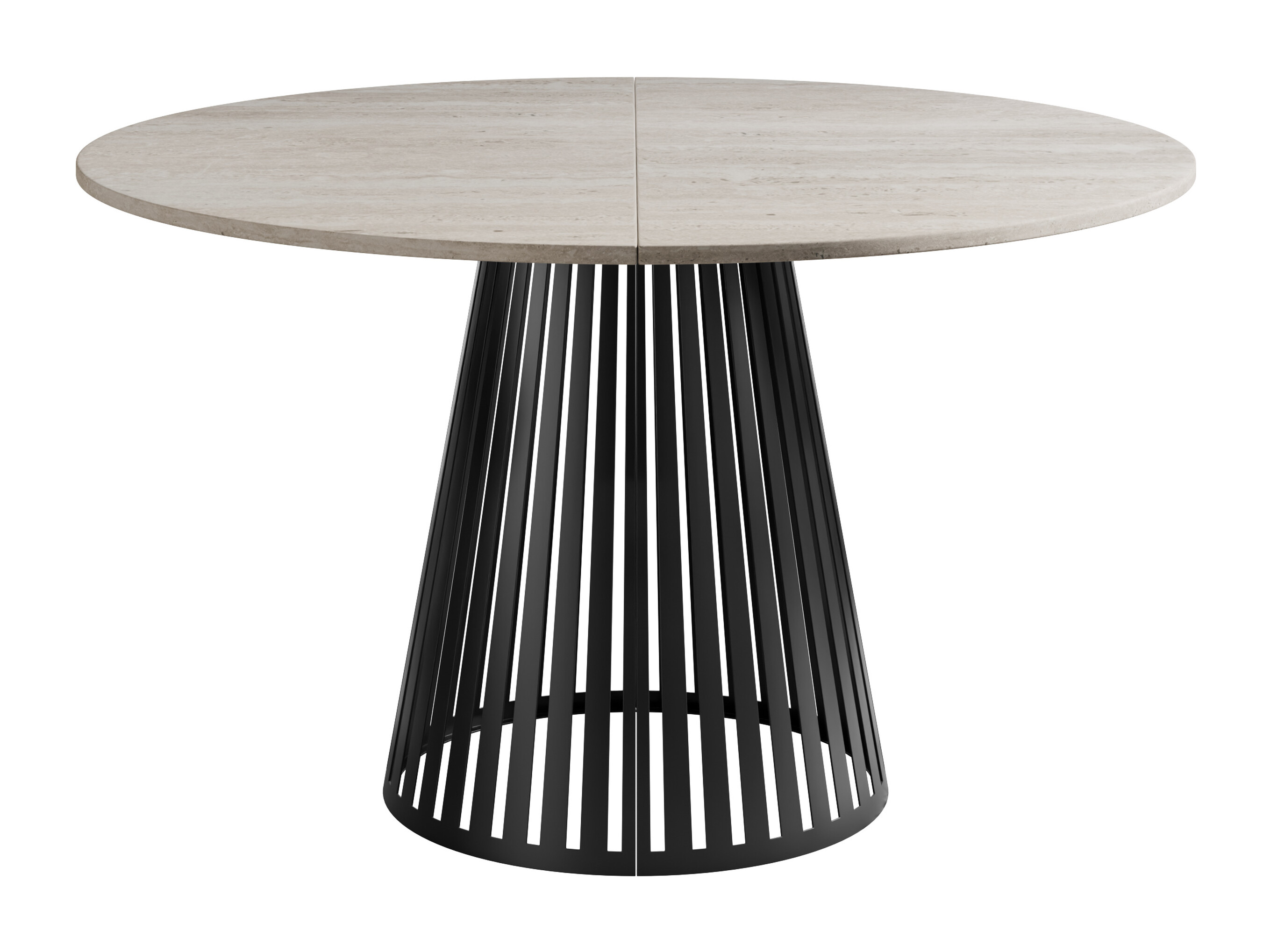 Mesa Prudentia (Travertino claro + Preto)