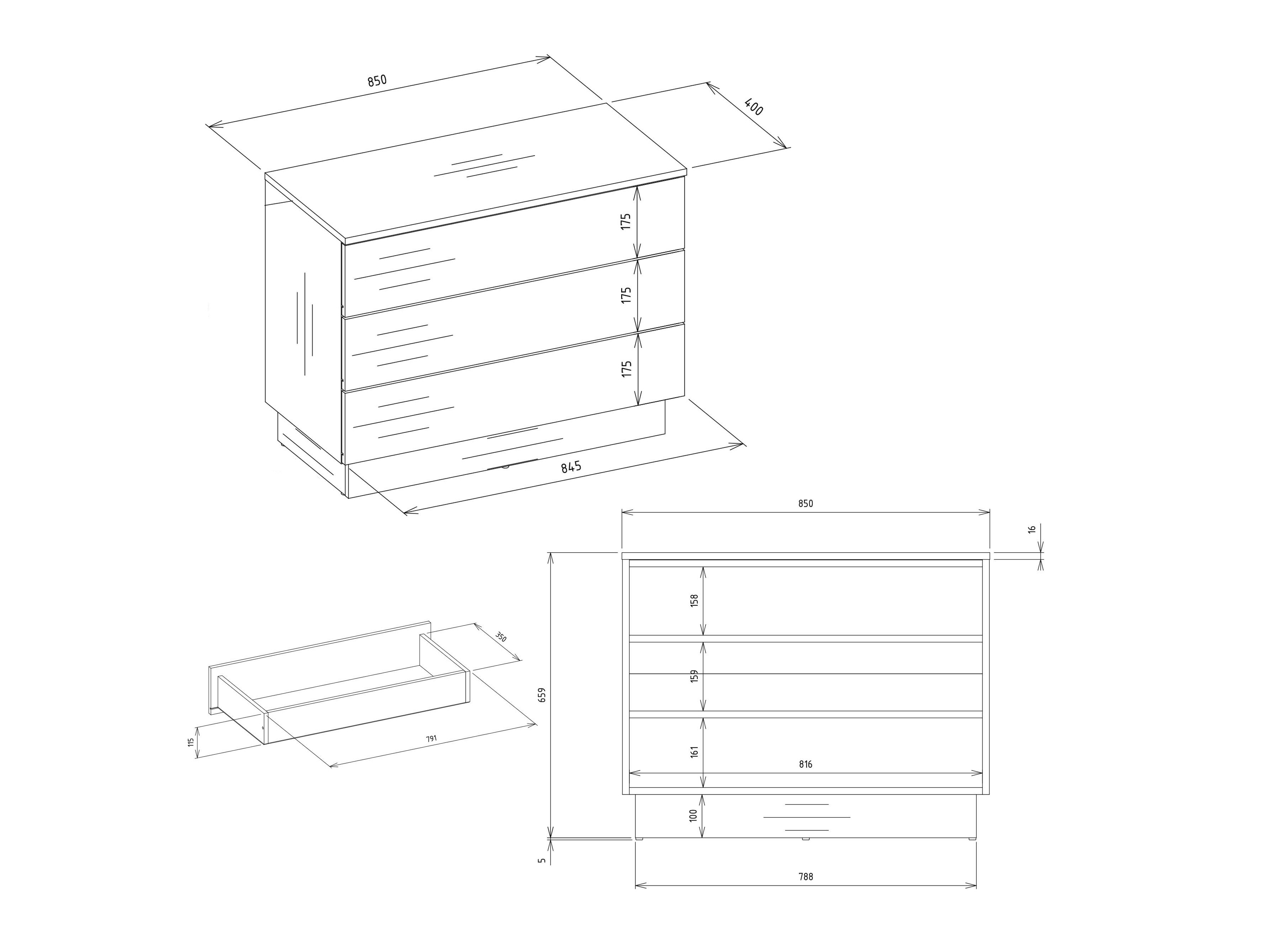 Cómoda Mandeville 405 (Caxemira)