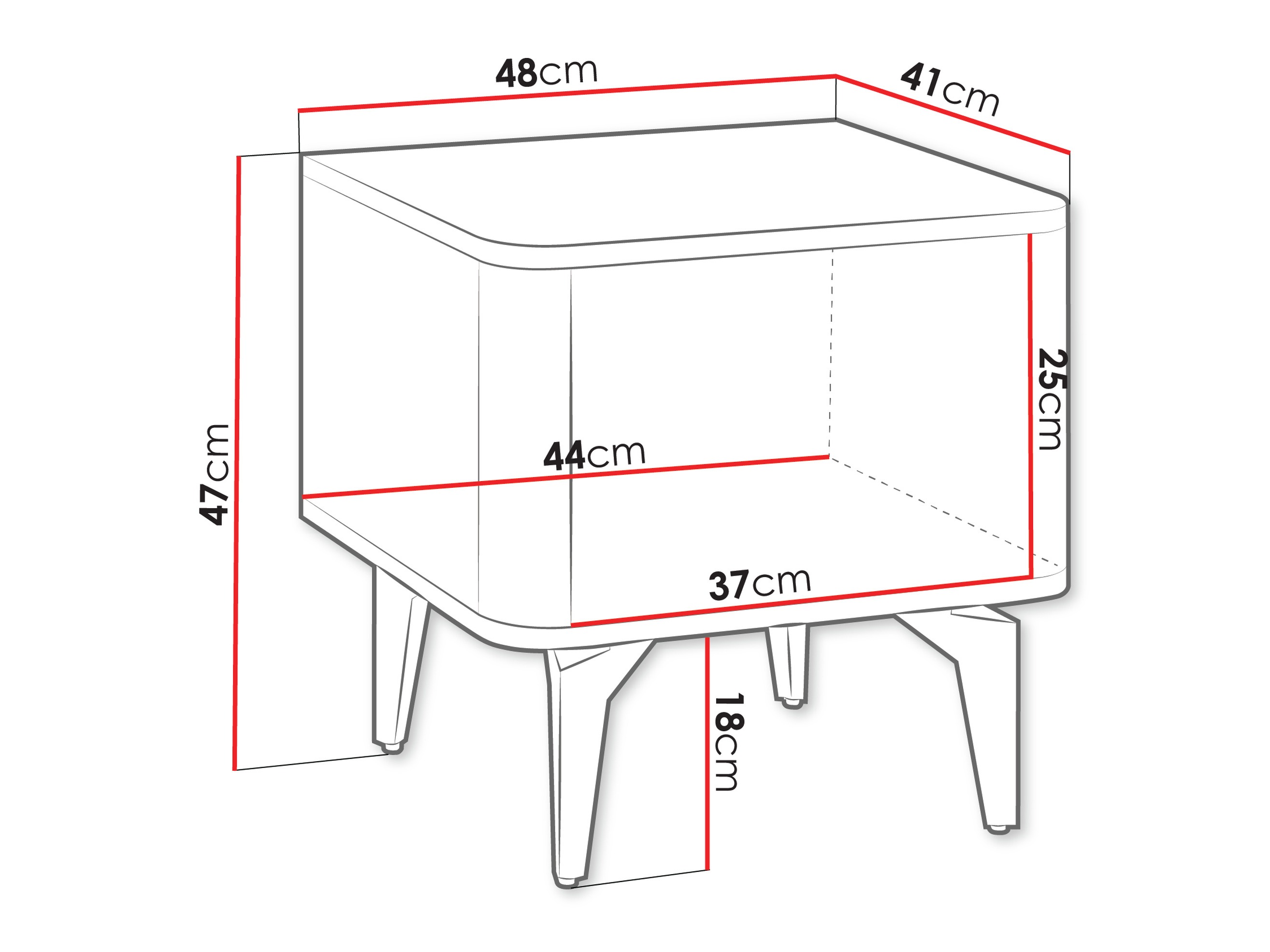 Mesa de cabeceira Telivo 109