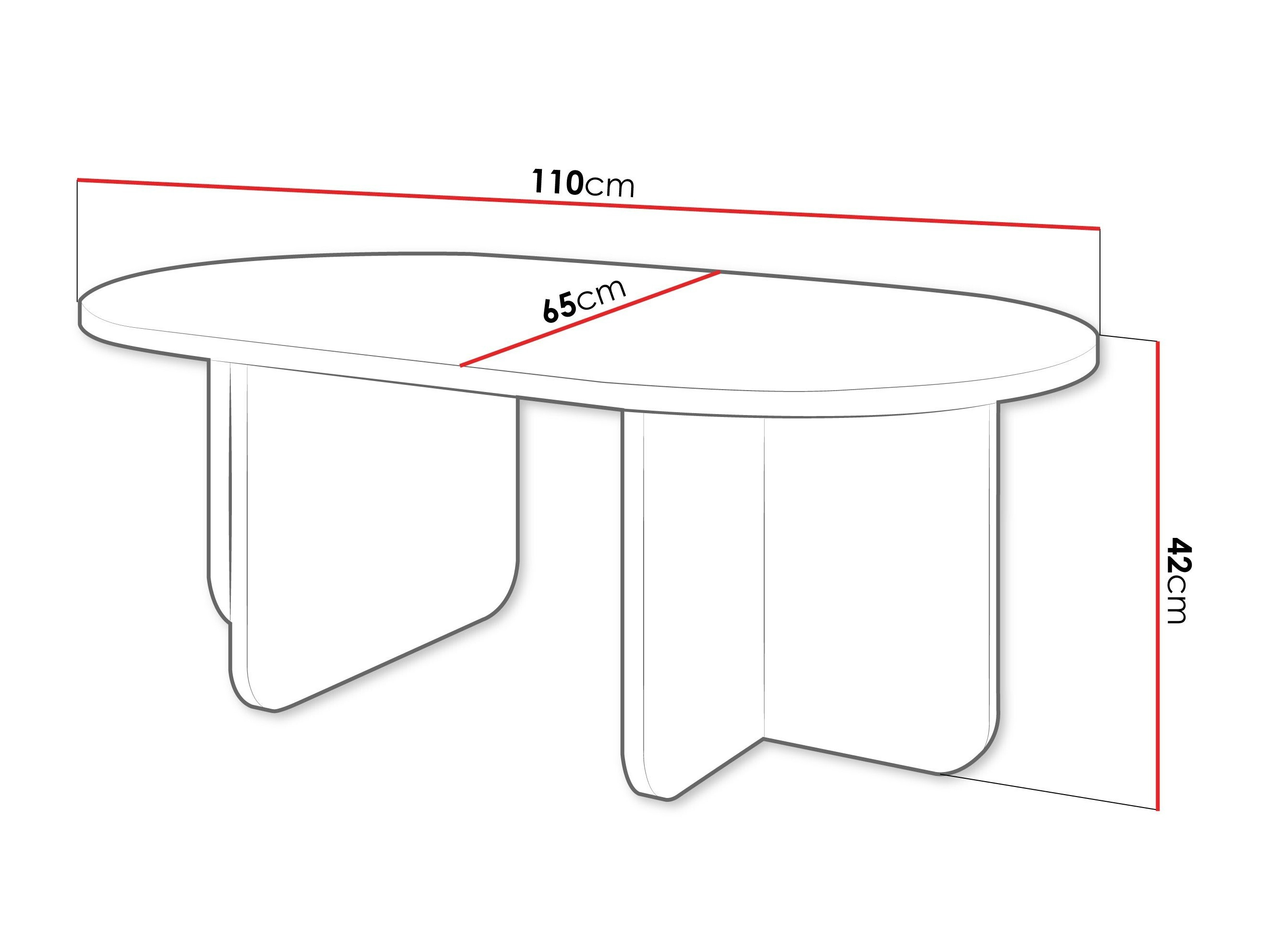 Mesa de centro Comfivo Humar (Bege)