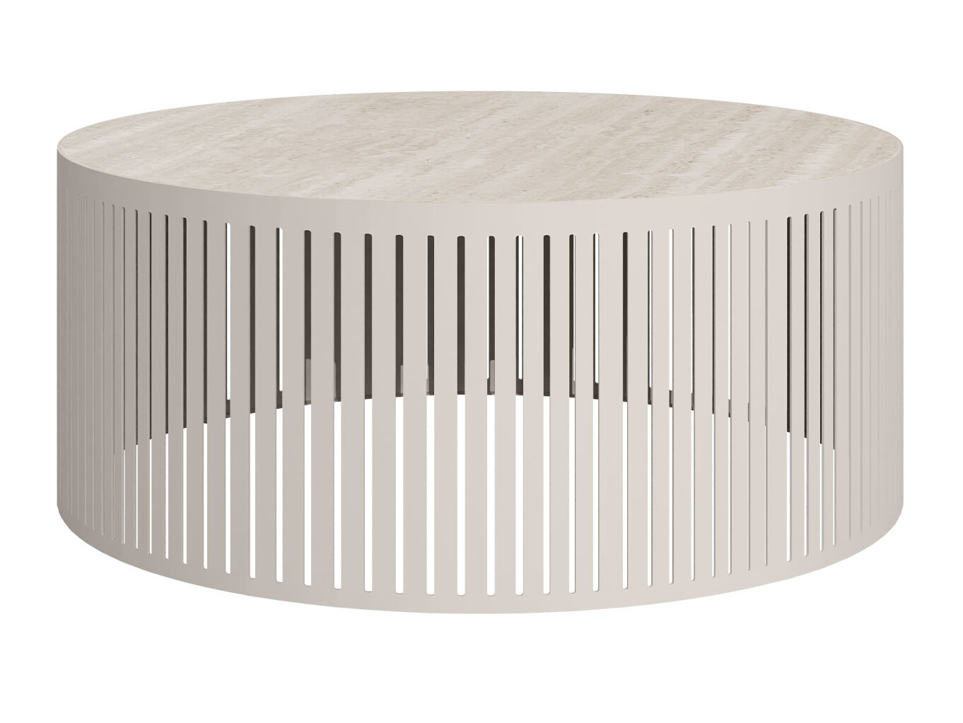 Mesa de centro Prunis I (Travertino claro + Caxemira)