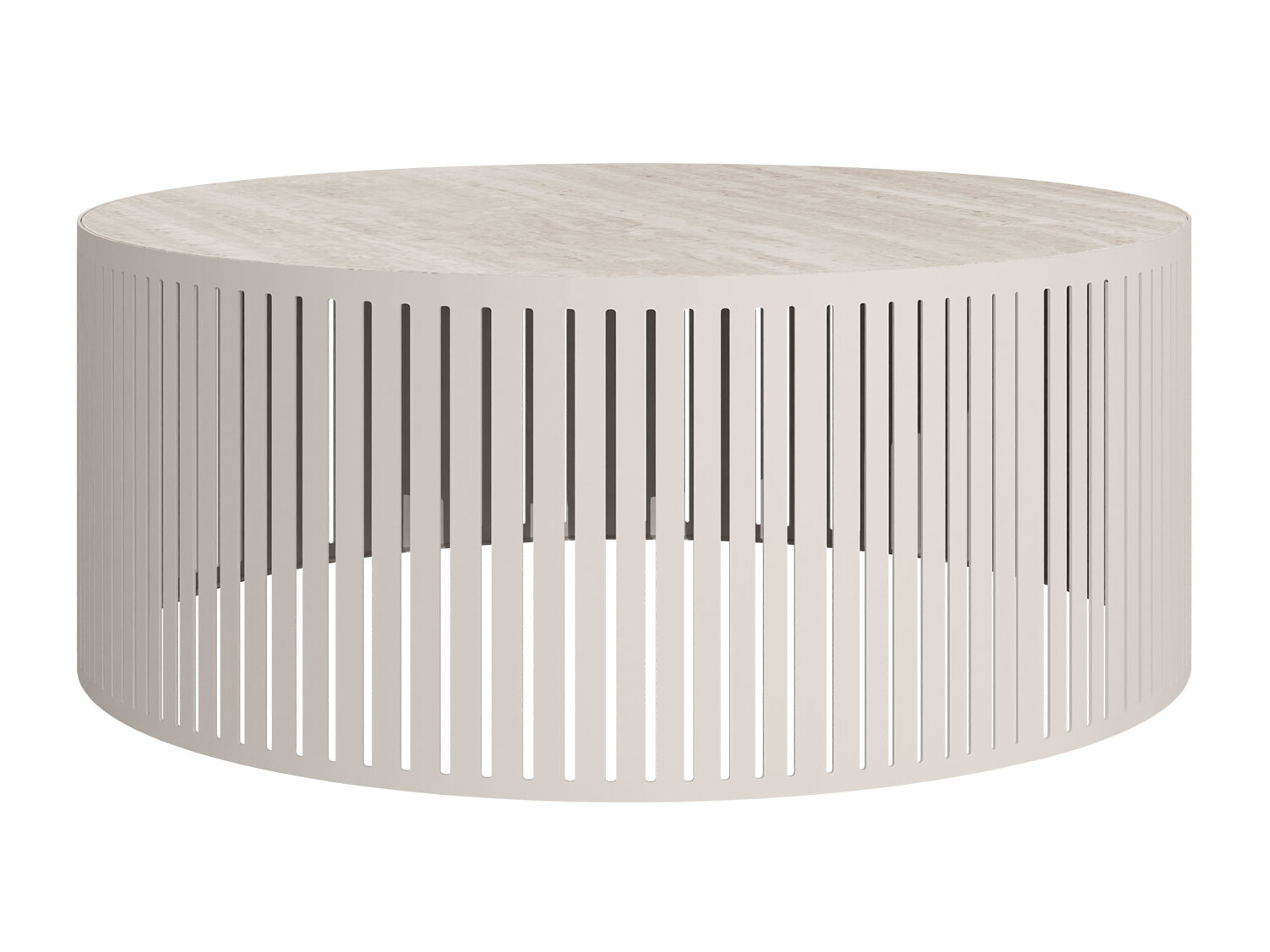 Mesa de centro Prunis (Travertino claro + Caxemira)