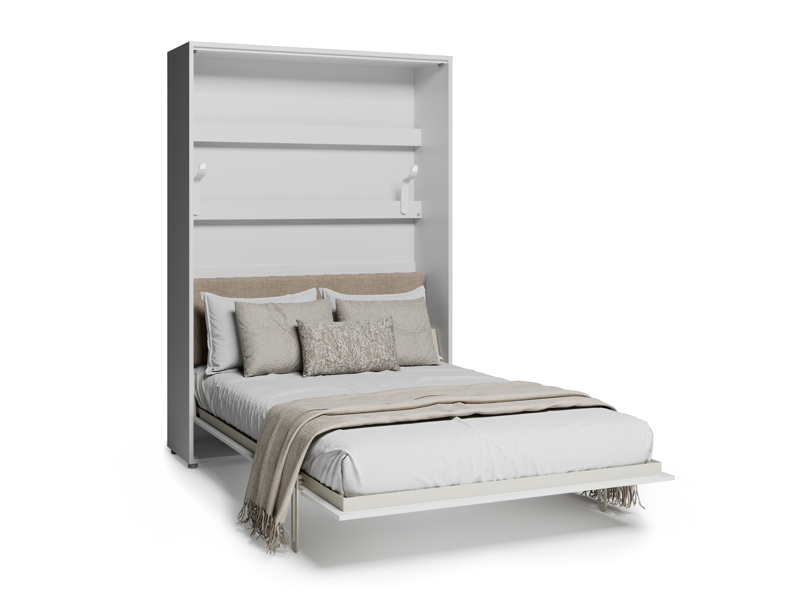 Cama rebatível Concept Lenart IX (Branco + Branco brilhante)