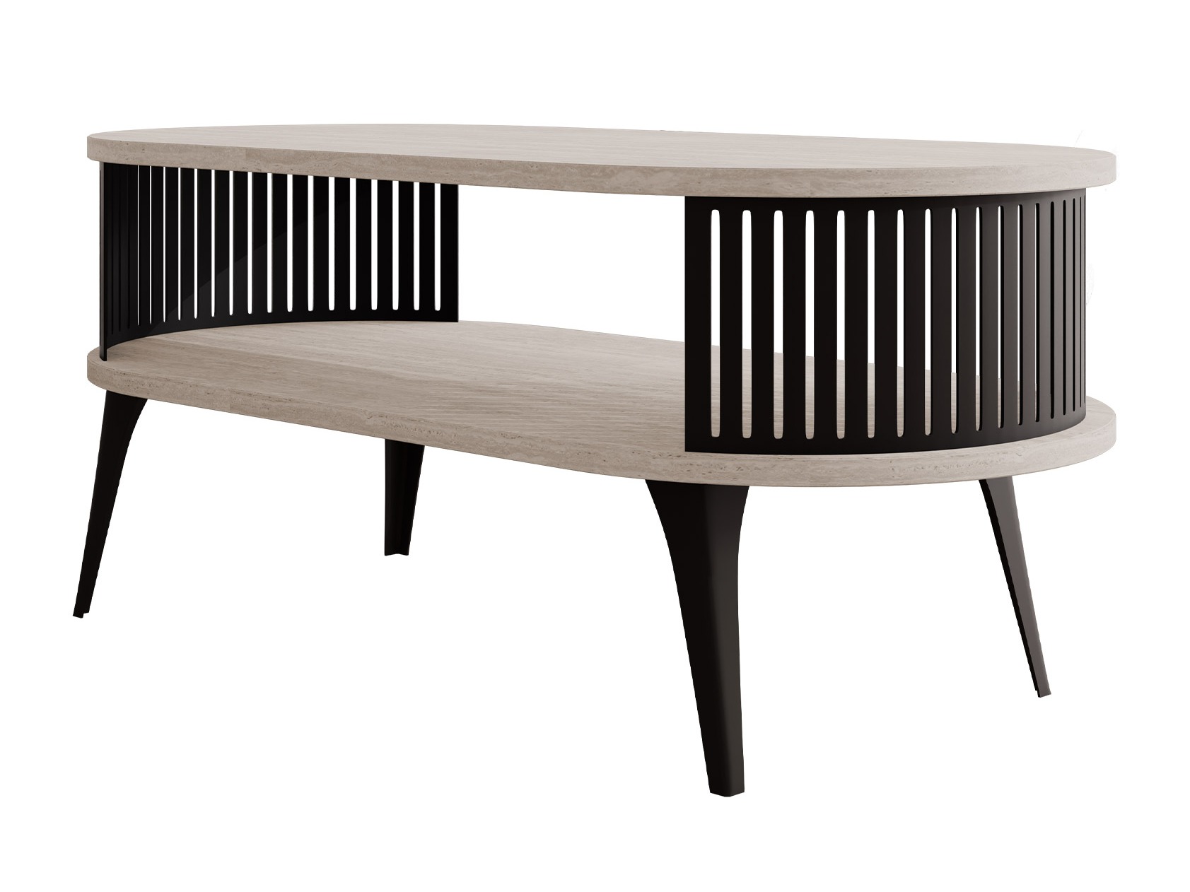 Mesa de centro Vitum III (Travertino claro)
