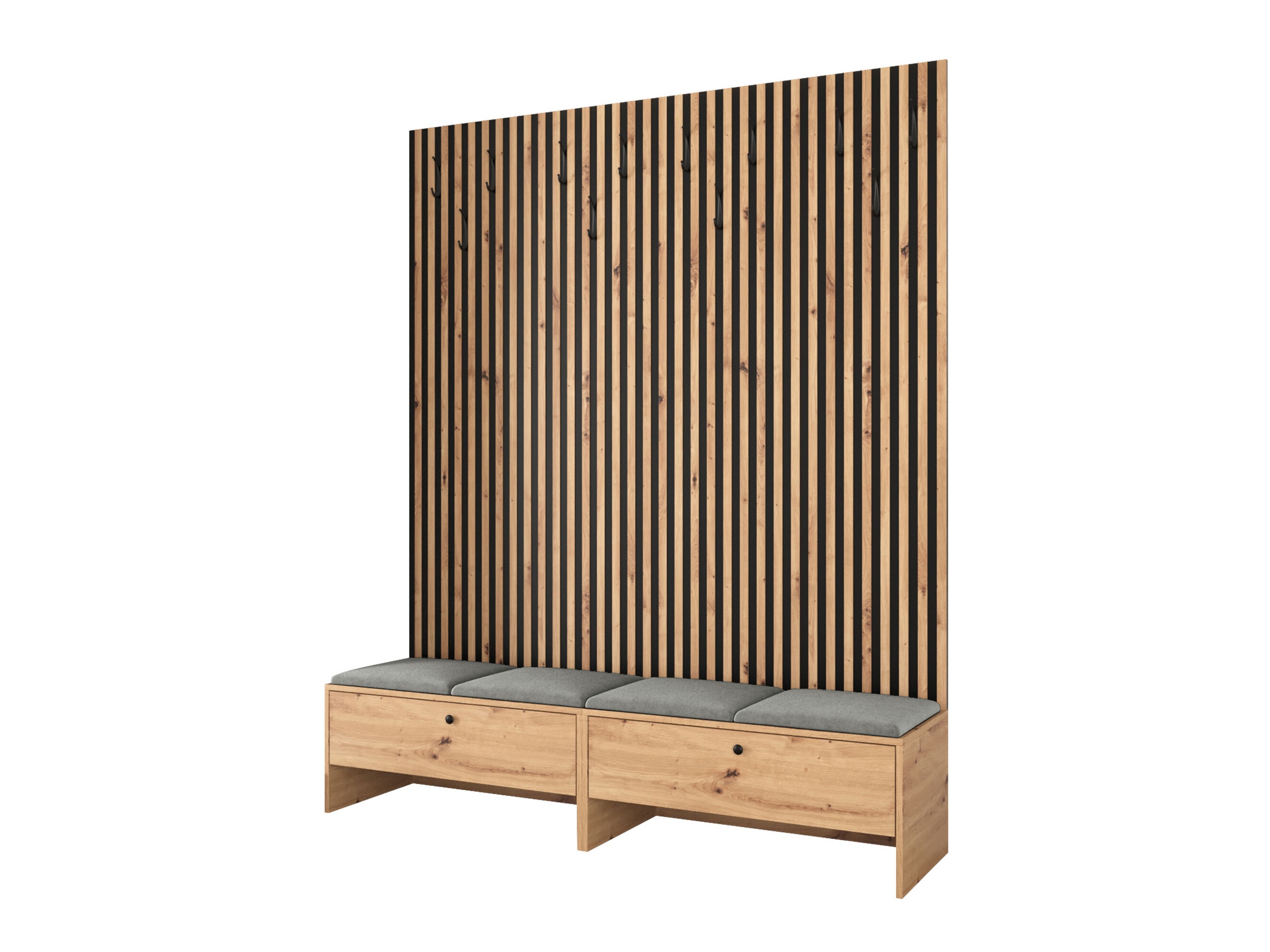 Conjunto para corredor Donio V (Carvalho Artisan + Polo 894)