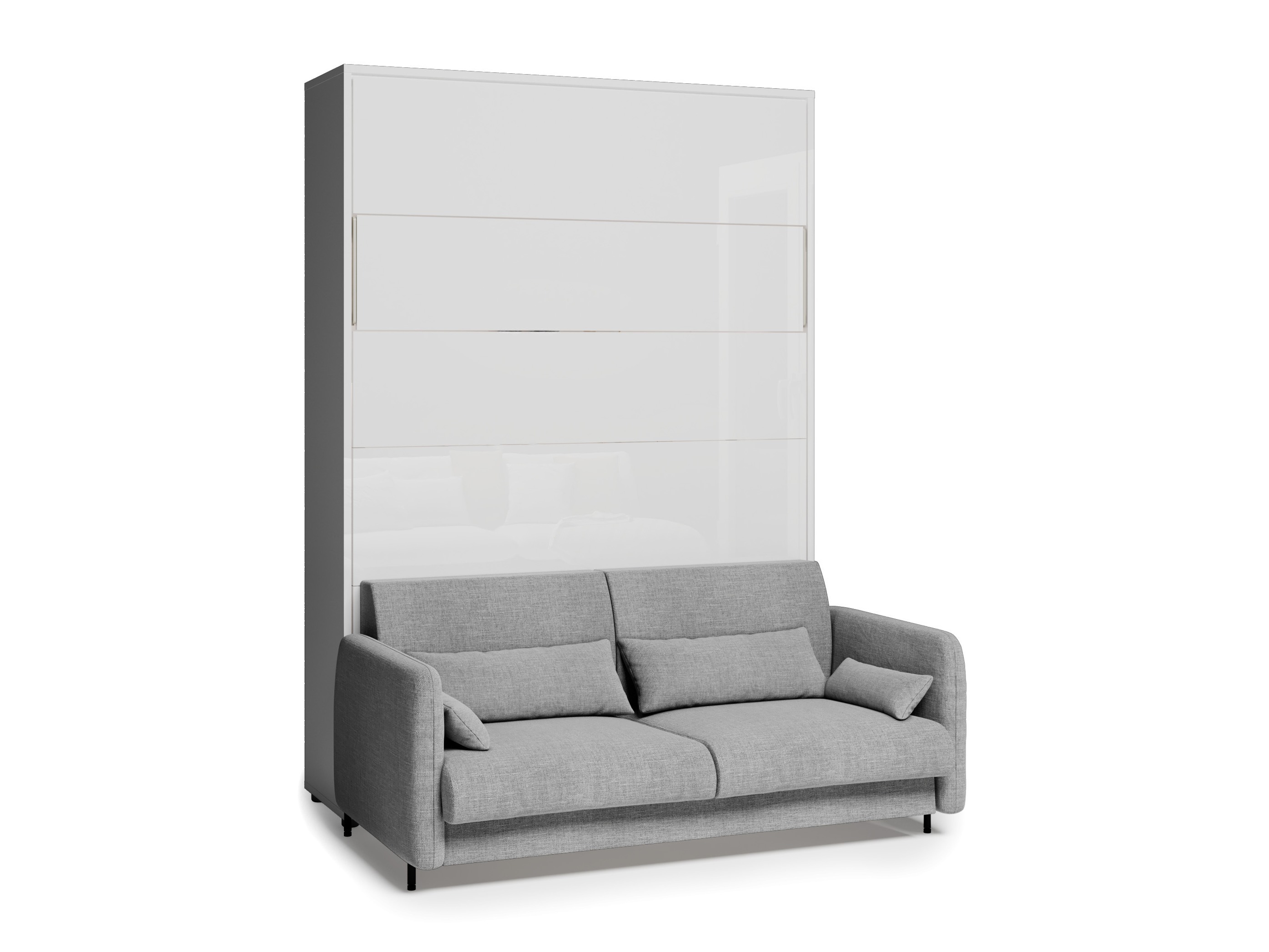 Cama rebatível Concept Lenart XV (Branco + Branco brilhante)