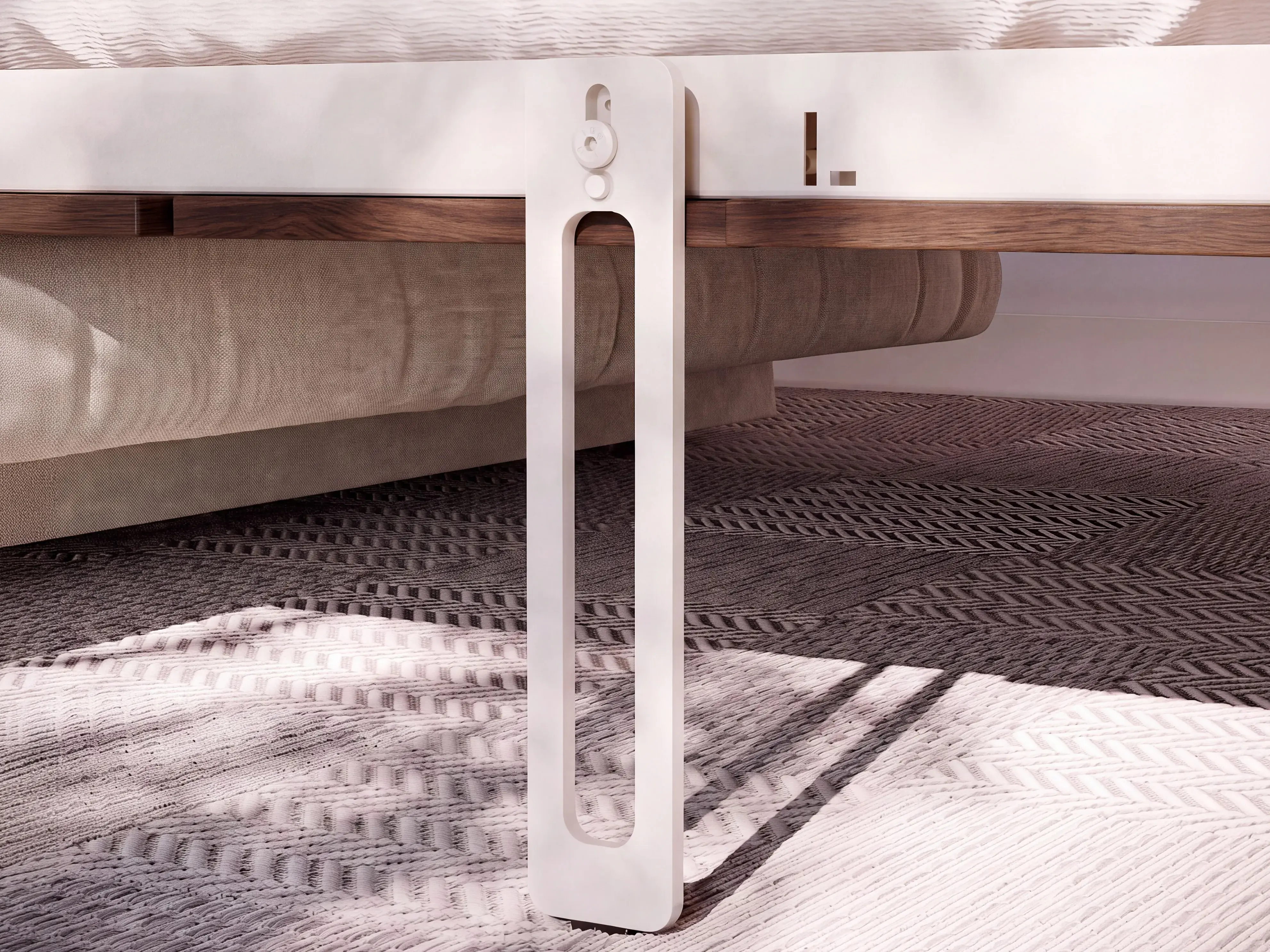 Cama rebatível Concept Lenart XV (Carvalho escuro)