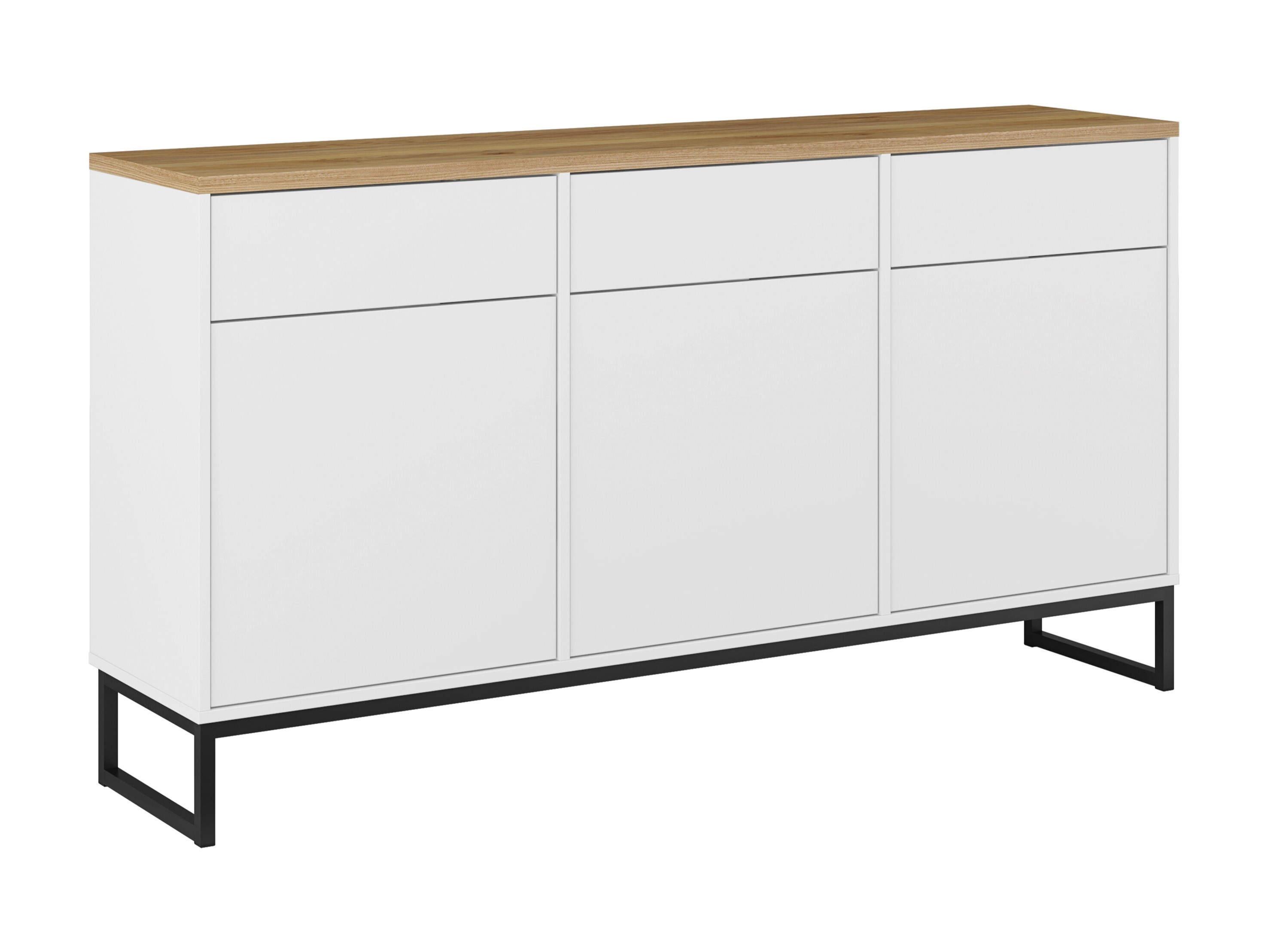 Cómoda Camtolo 103 (Branco + Carvalho claro)