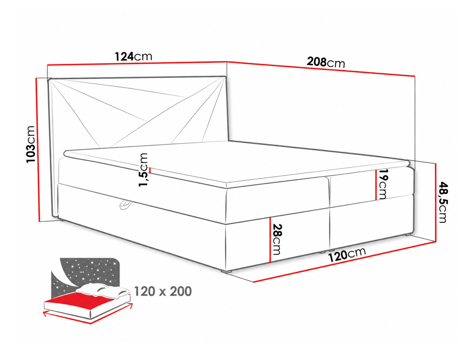 Cama continental Pons II (Kronos 09)