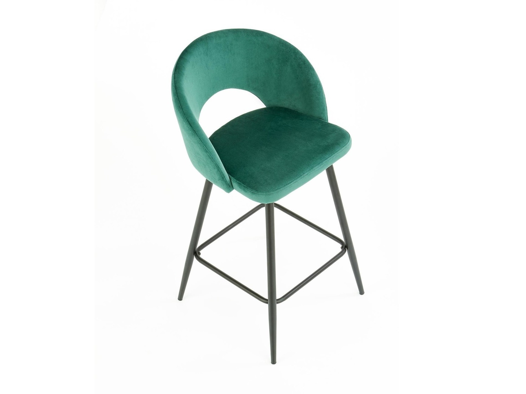 Banco de bar Houston 881 (Verde escuro + Preto)