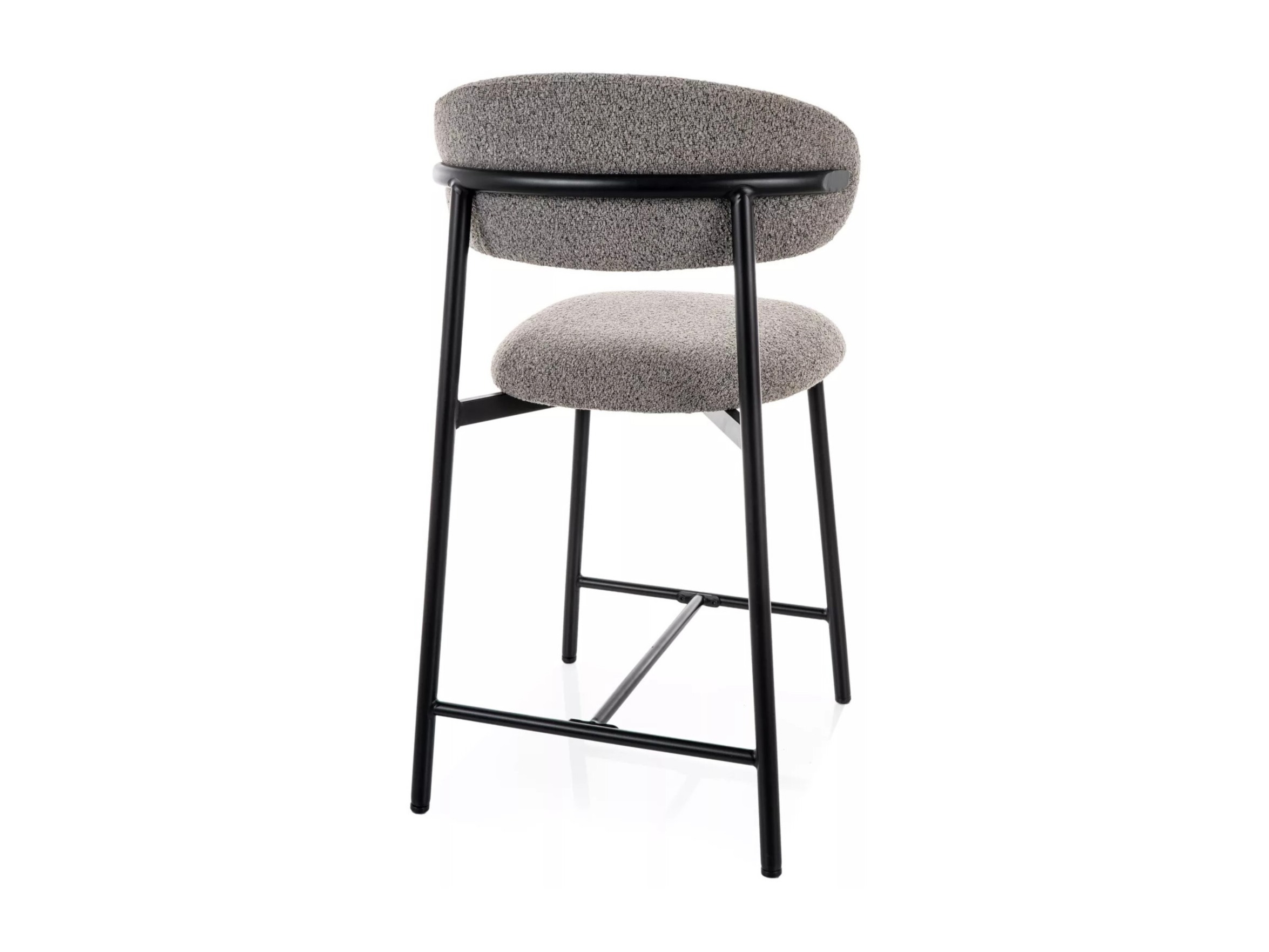 Banco de bar Detroit 1062 (Cinzento + Preto)