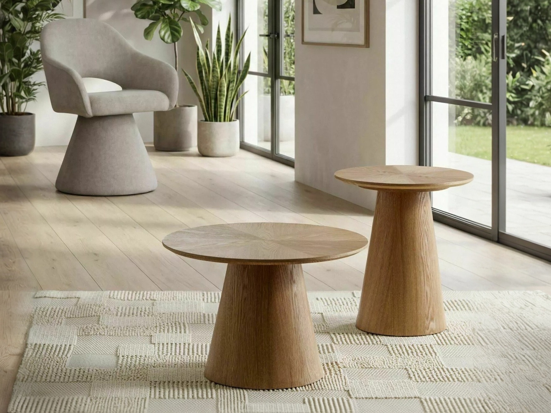 Mesa de apoio Detroit 1065 (Carvalho)