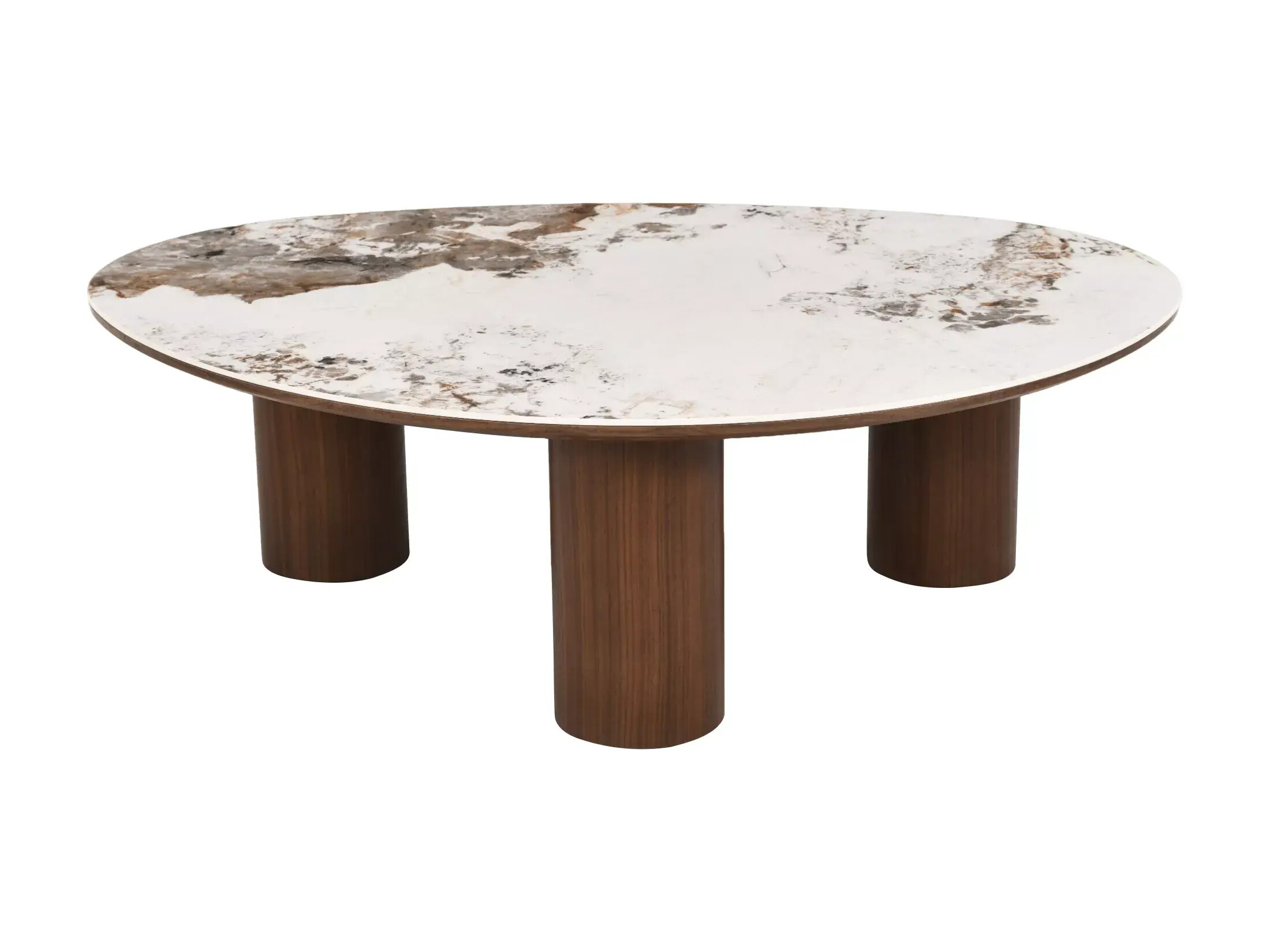 Mesa de centro Detroit 1064 (Padrão de pedra + Nogueira escura)