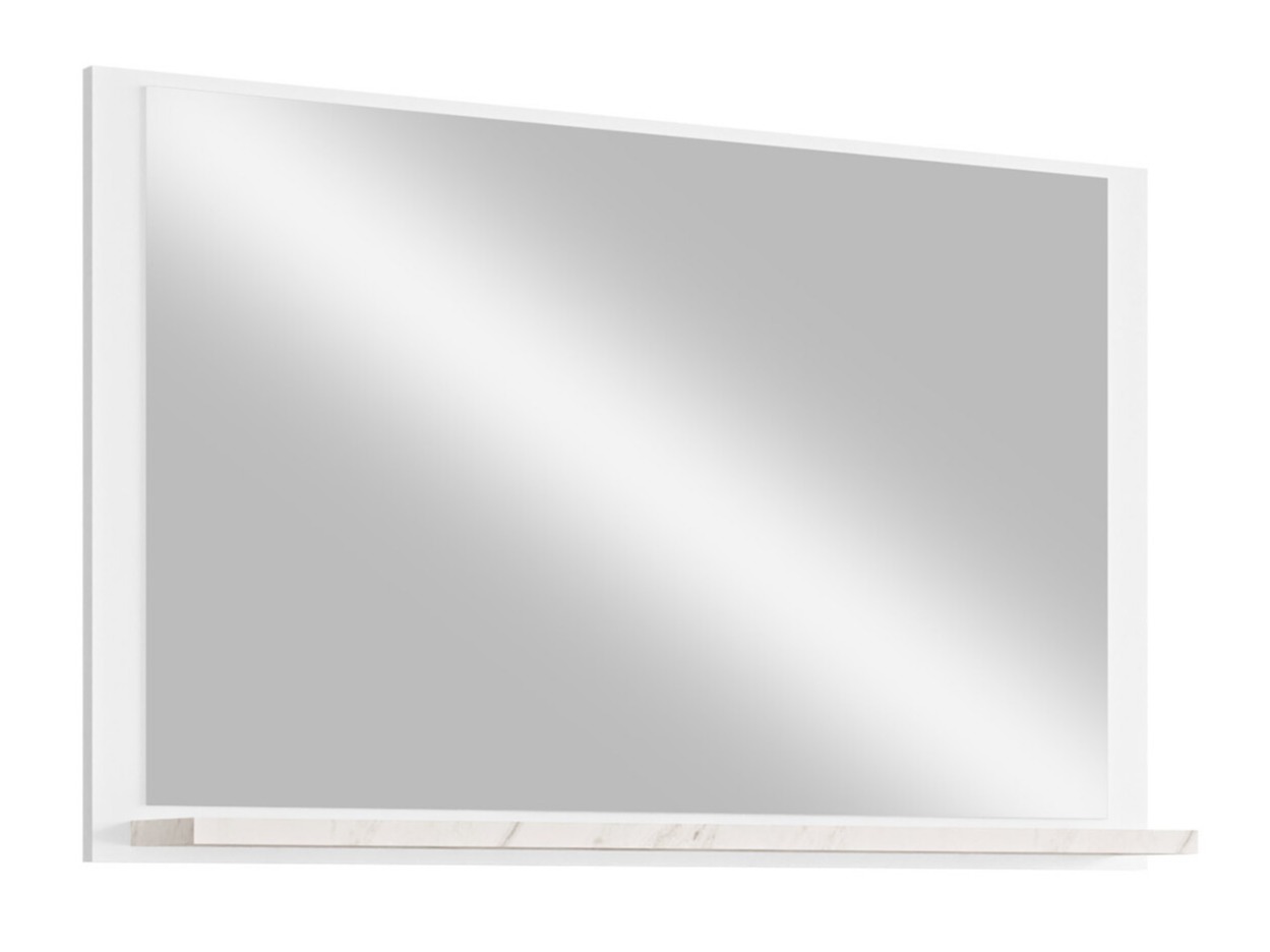 Espelho para casa de banho Salus (Branco + Marmore branco)